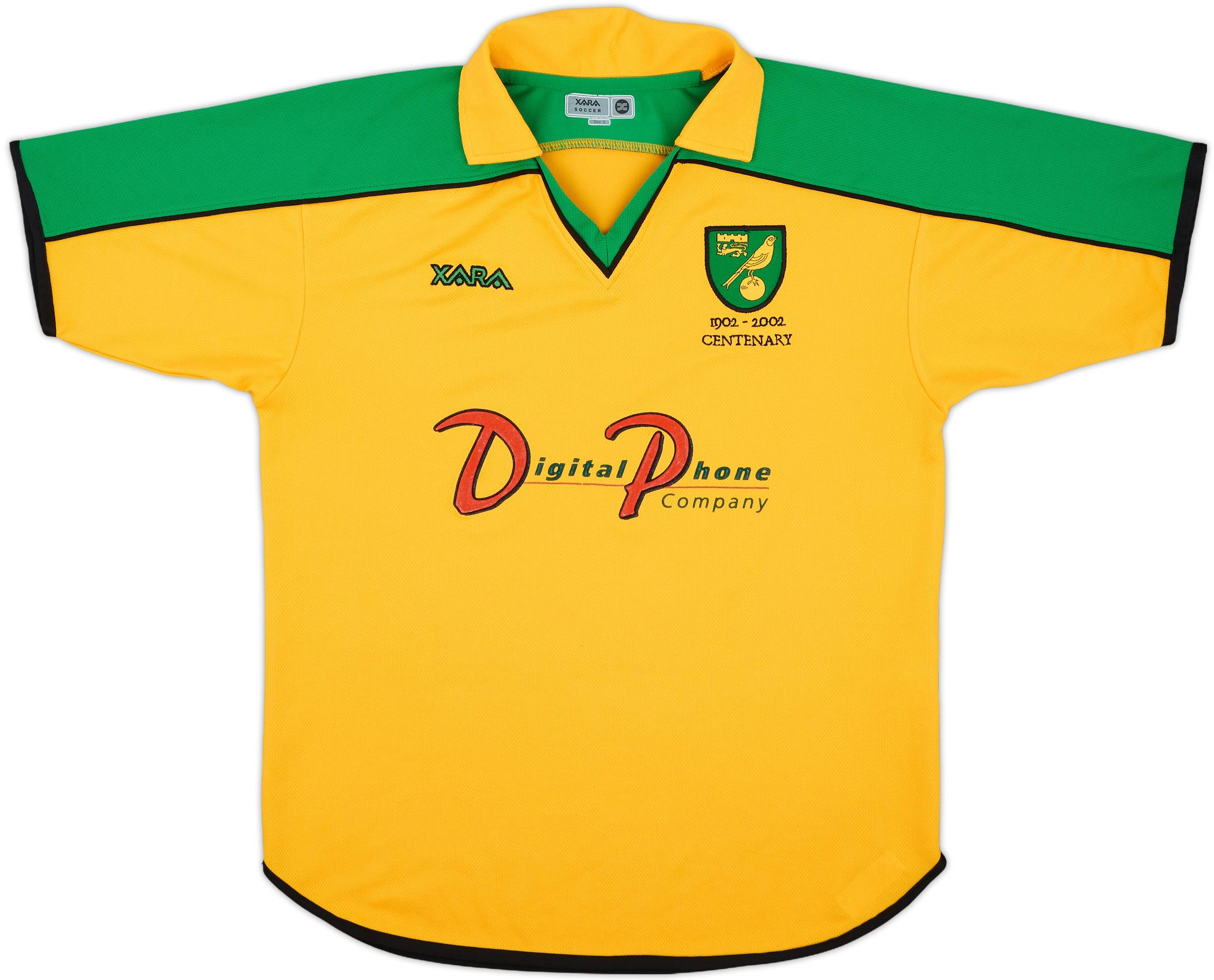 2001-03 Norwich Centenary Home Shirt - 8/10 - (S)