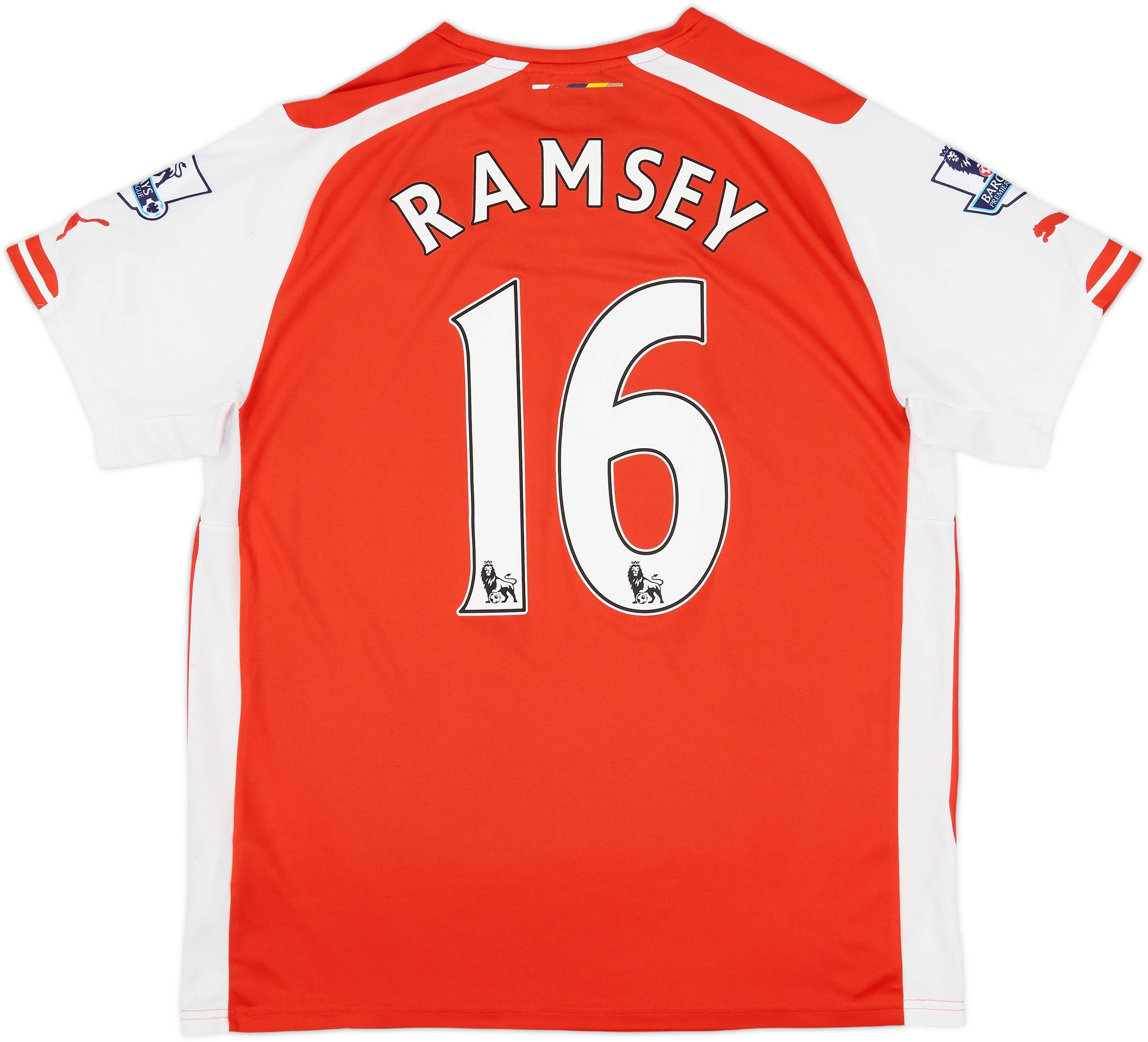 2014-15 Arsenal Home Shirt Ramsey #16 - 7/10 - (XL)