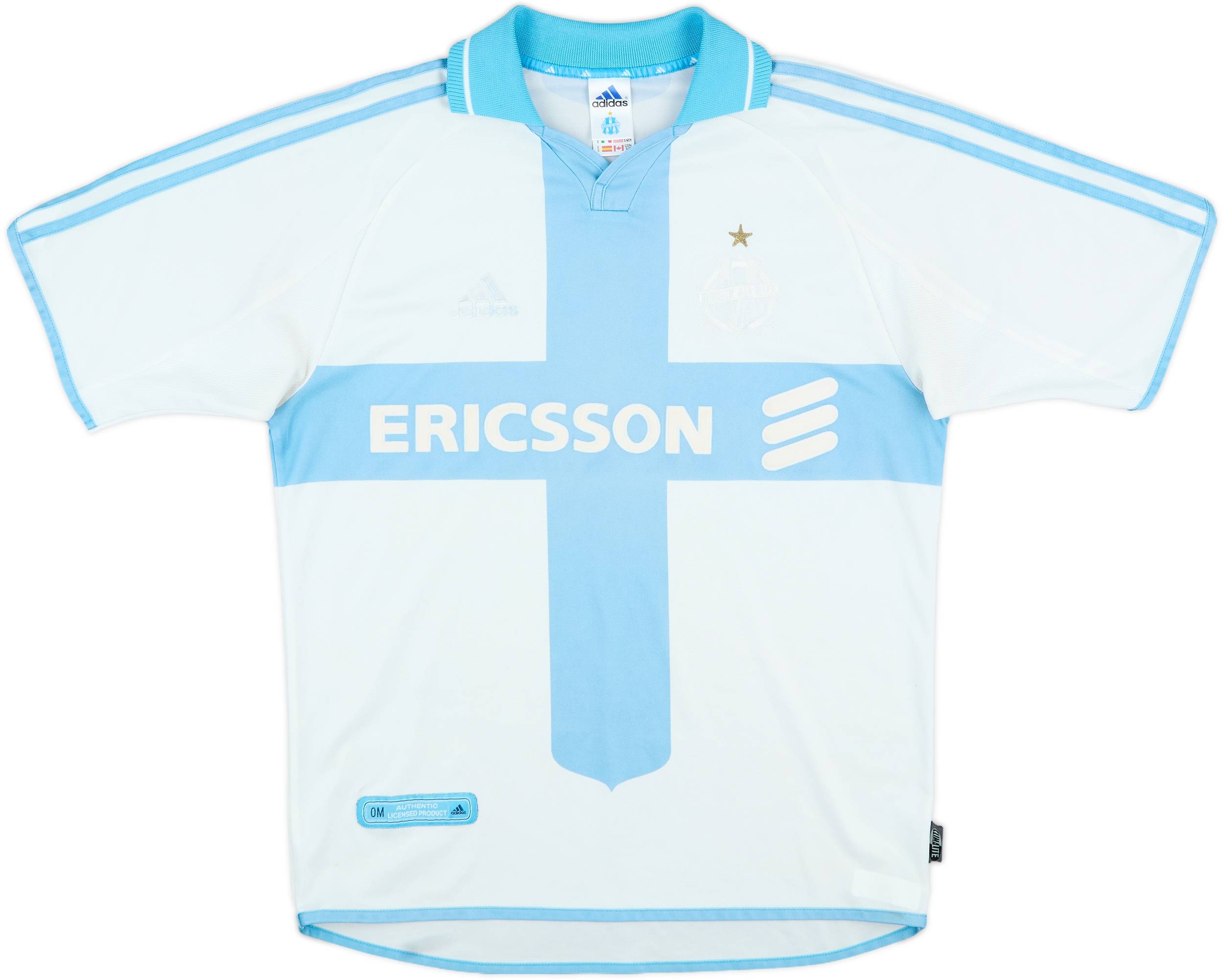 2000-01 Olympique Marseille Home Shirt - 4/10 - (S)