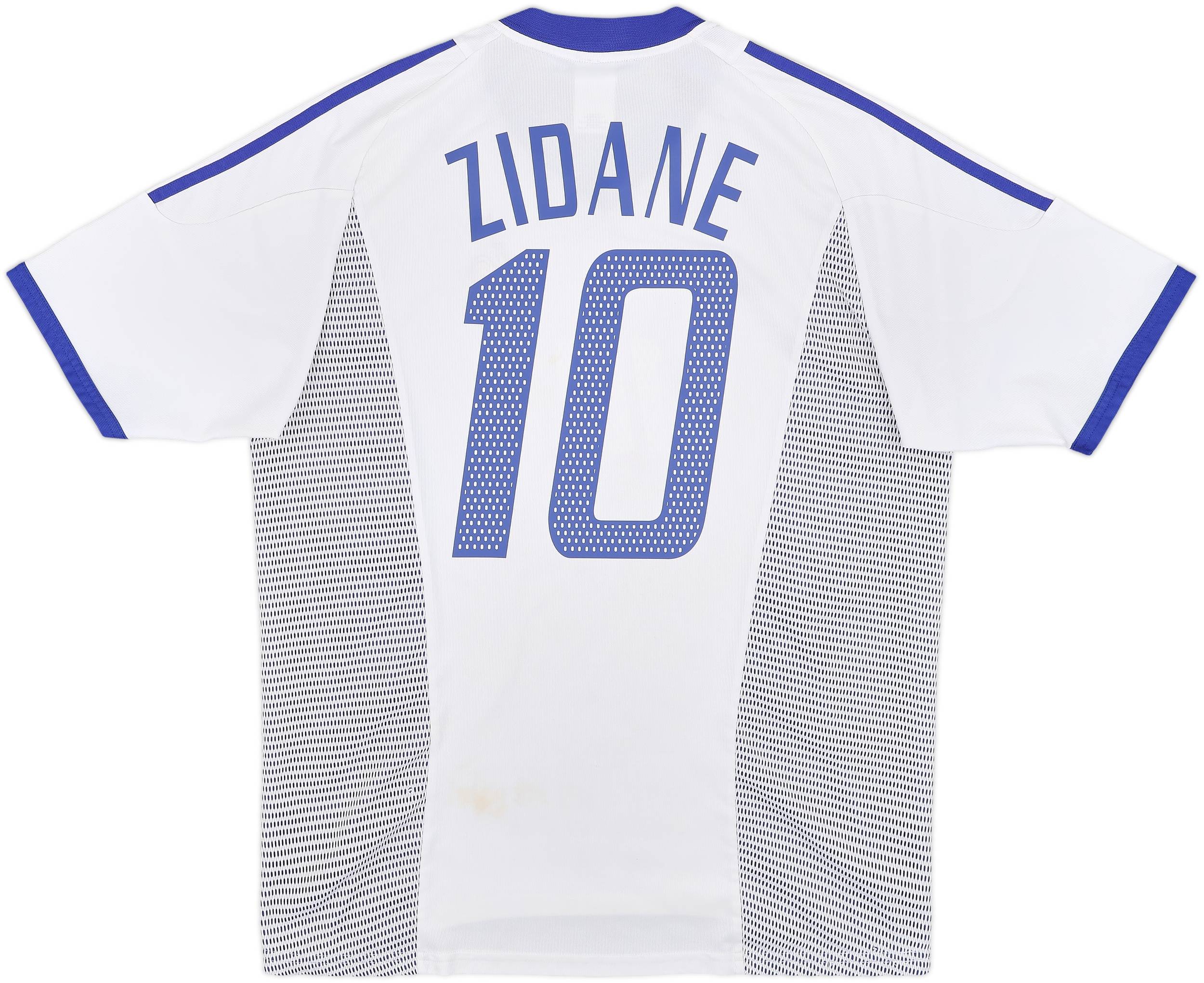 2002-04 France Away Shirt Zidane #10 - 5/10 - (L)