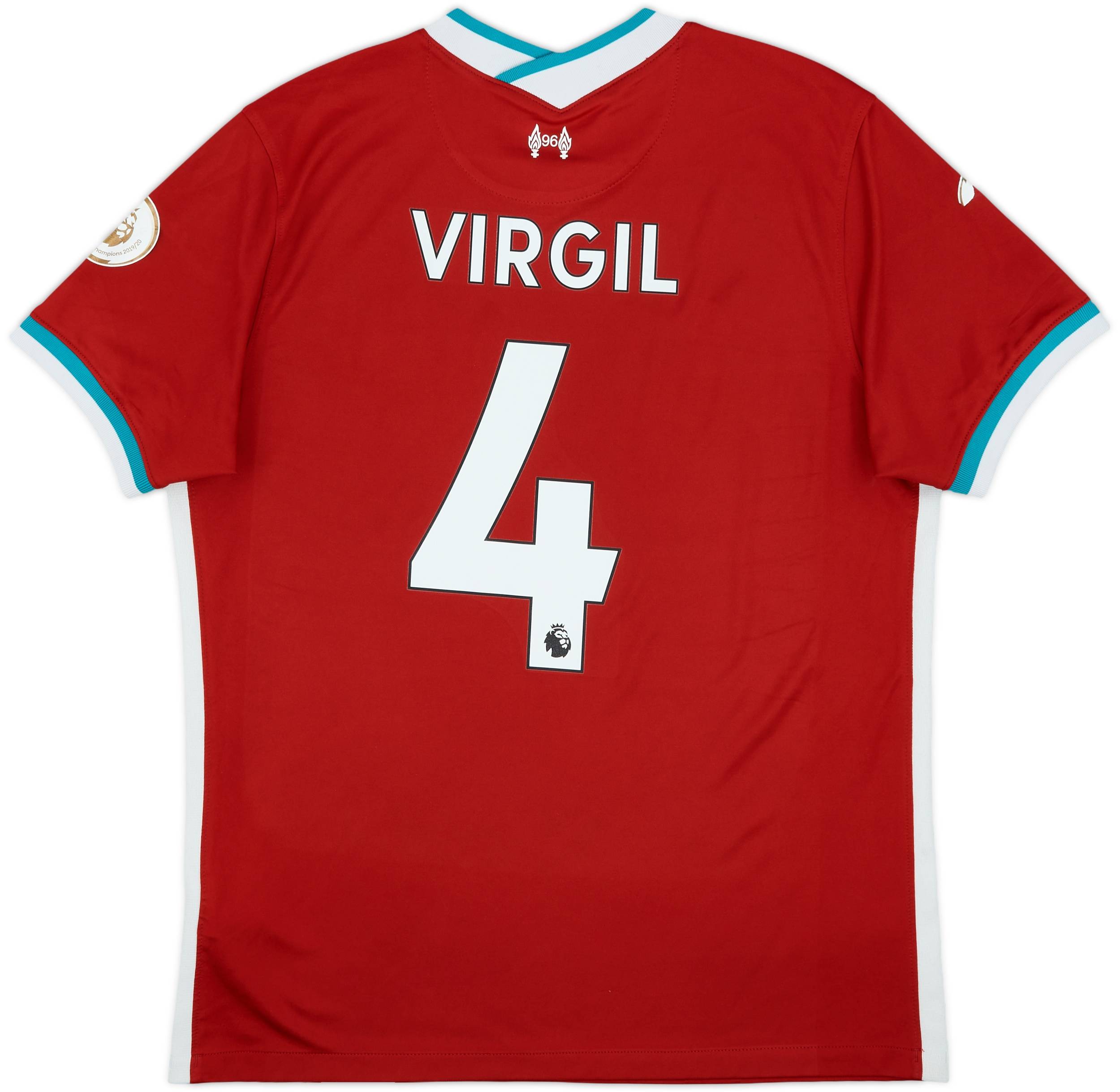 2020-21 Liverpool Home Shirt Virgil #4 - 7/10 - (L)