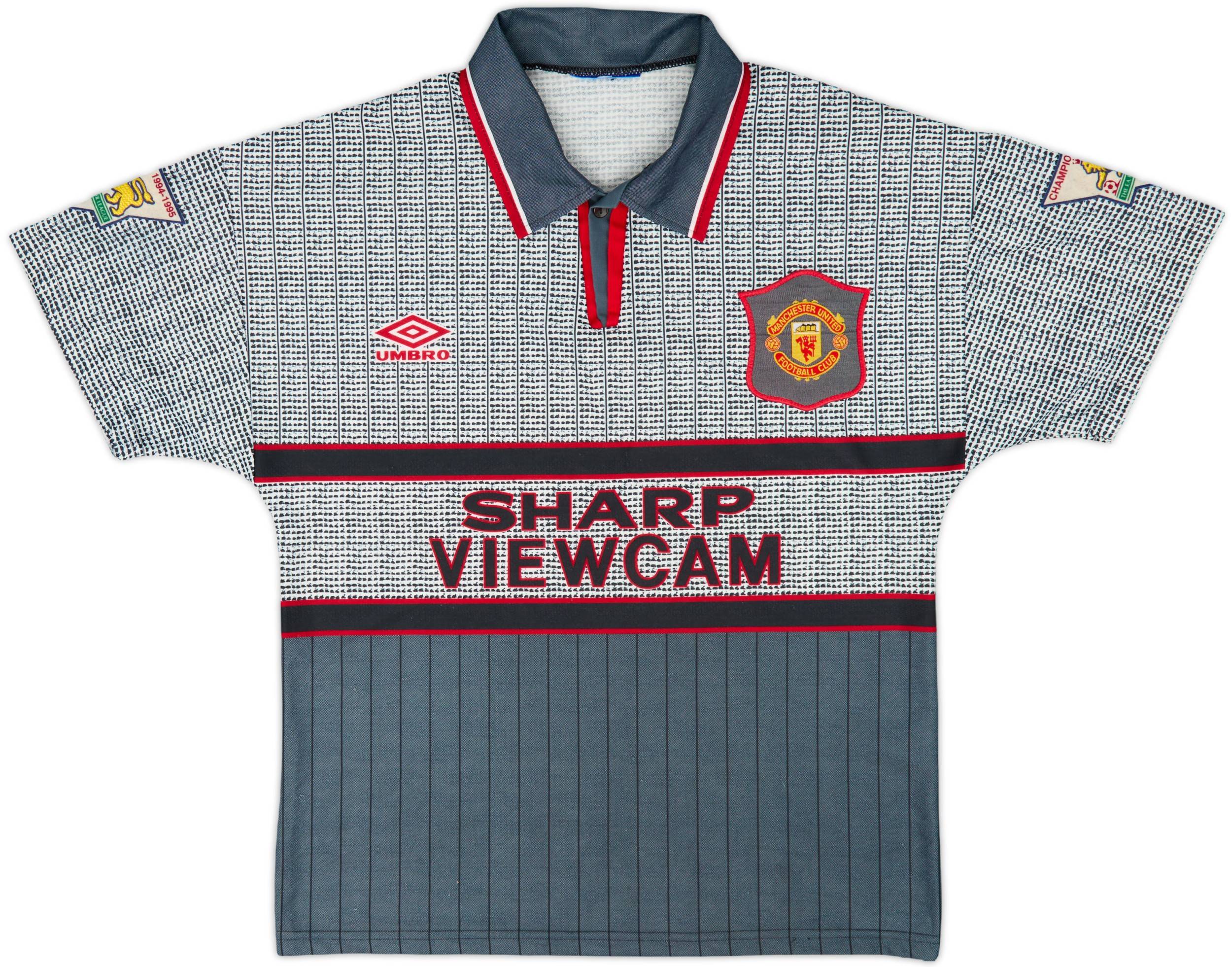 1995-96 Manchester United Away Shirt - 9/10 - (Y)