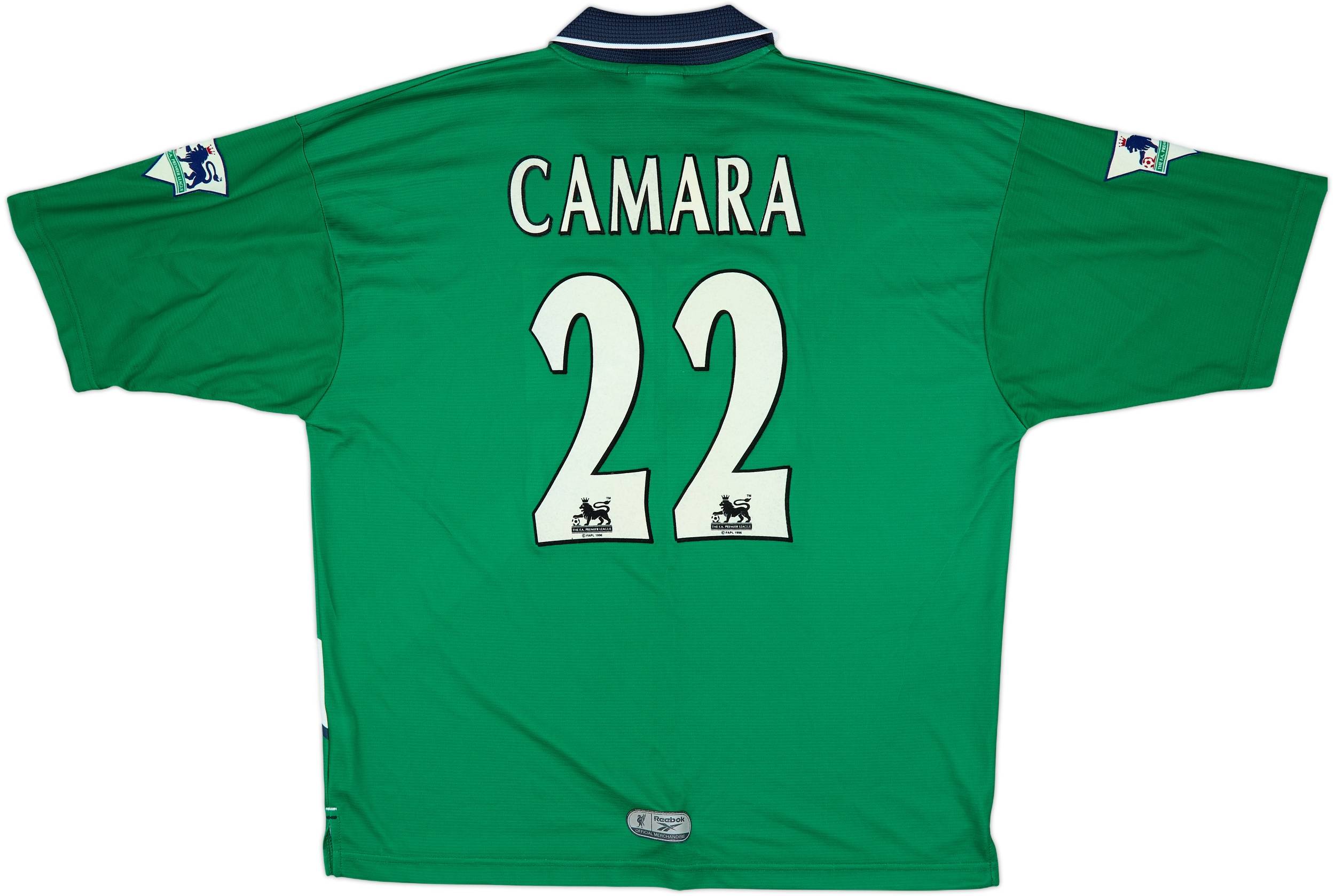1999-00 Liverpool Away Shirt Camara #22 - 7/10 - (XL)