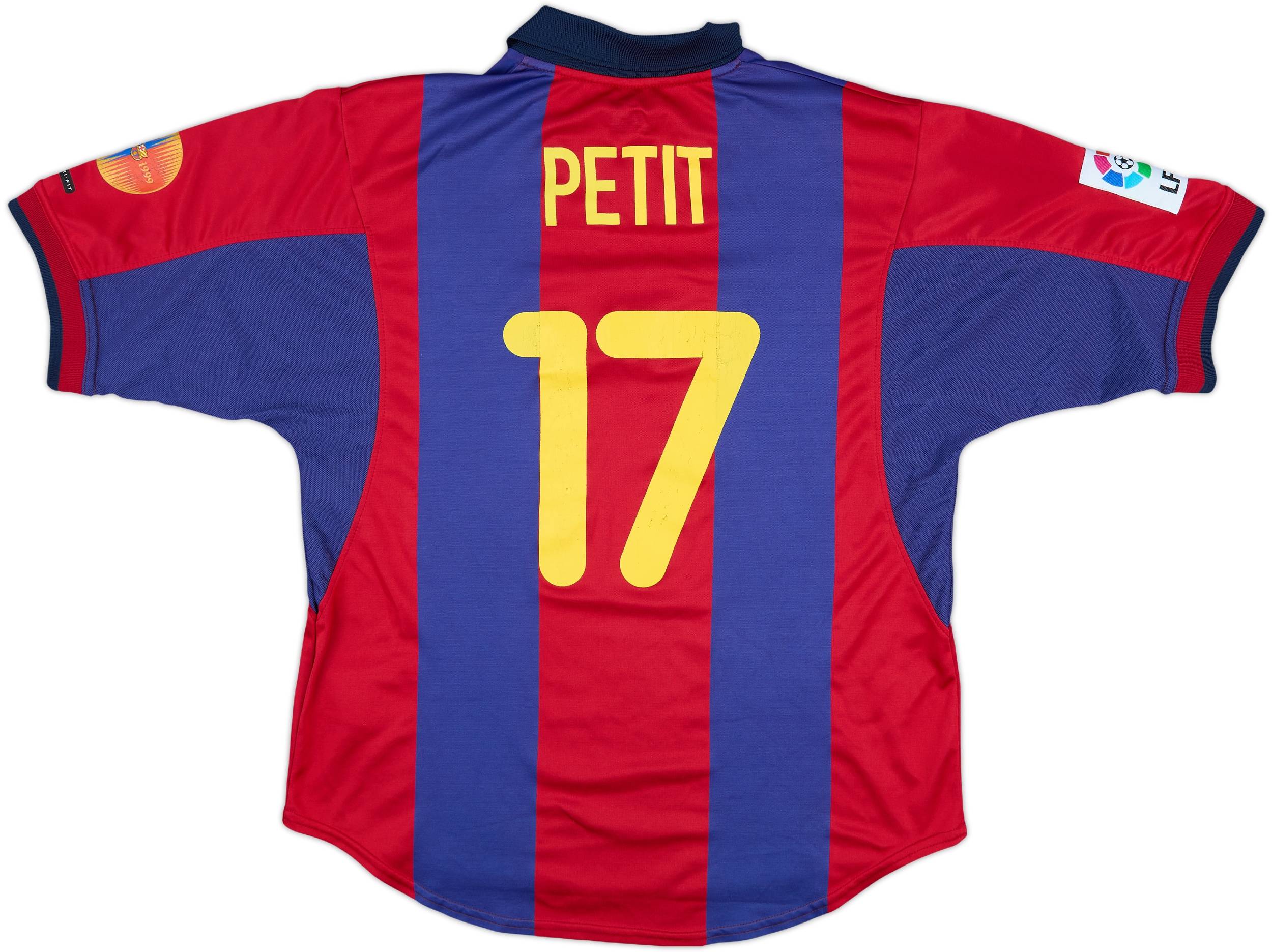 2000-01 Barcelona Home Shirt Petit #17 - 7/10 - (M)