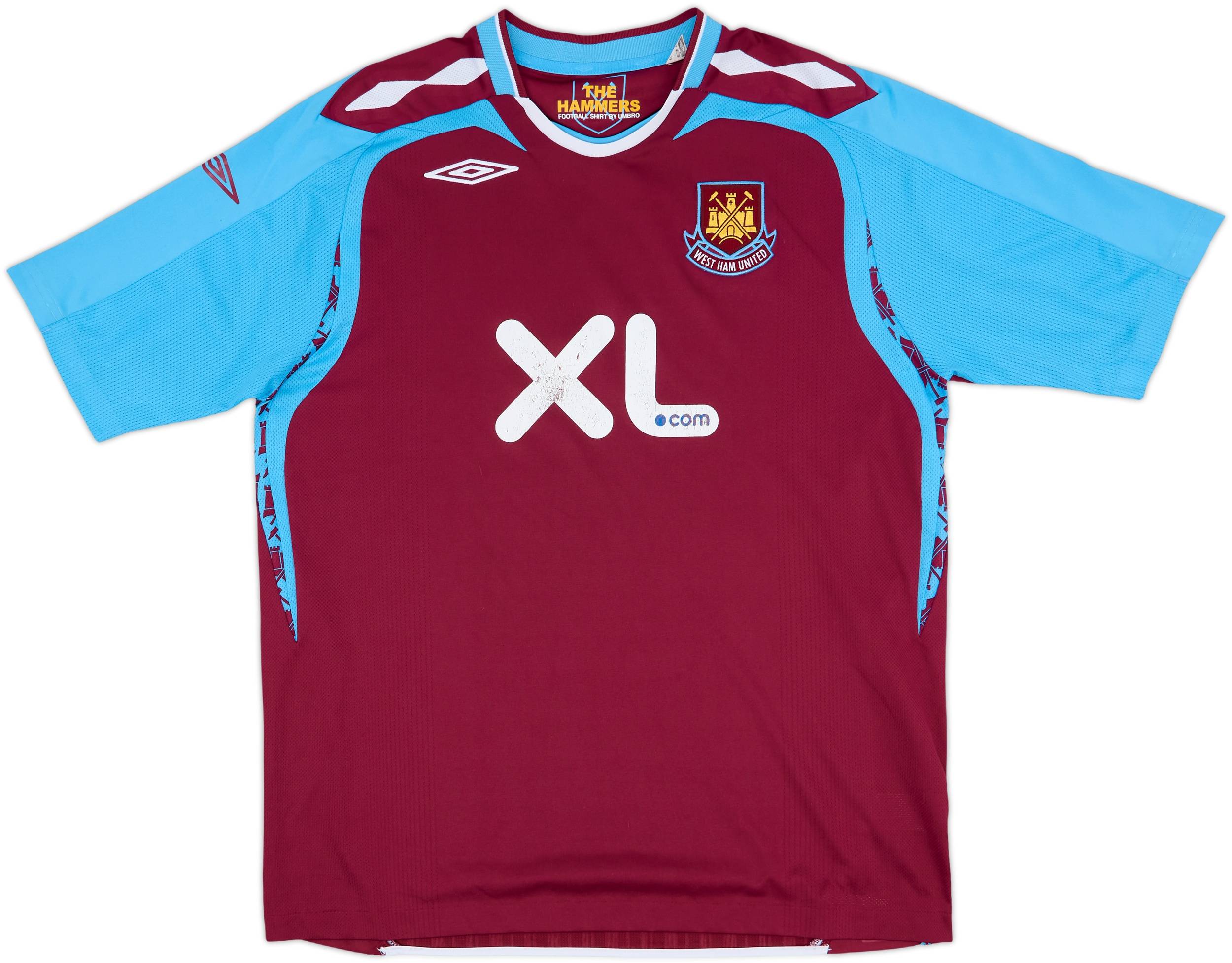 2007-08 West Ham Home Shirt - 5/10 - (XL)