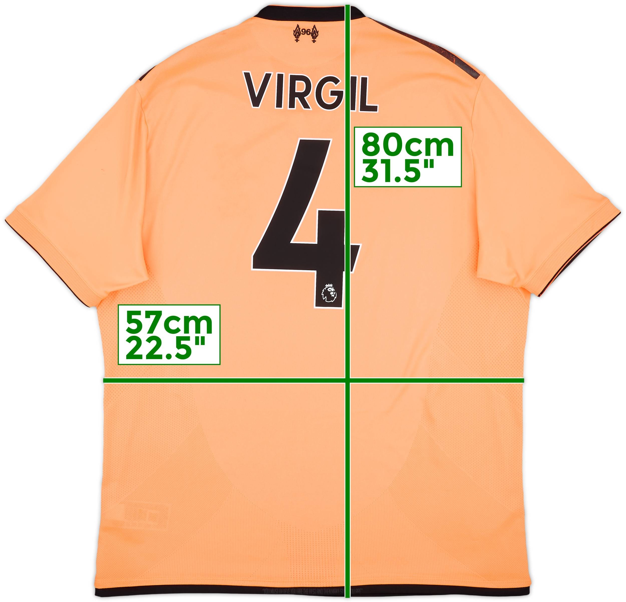 2017-18 Liverpool 125 Years Third Shirt Virgil #4 - 8/10 - (XL)