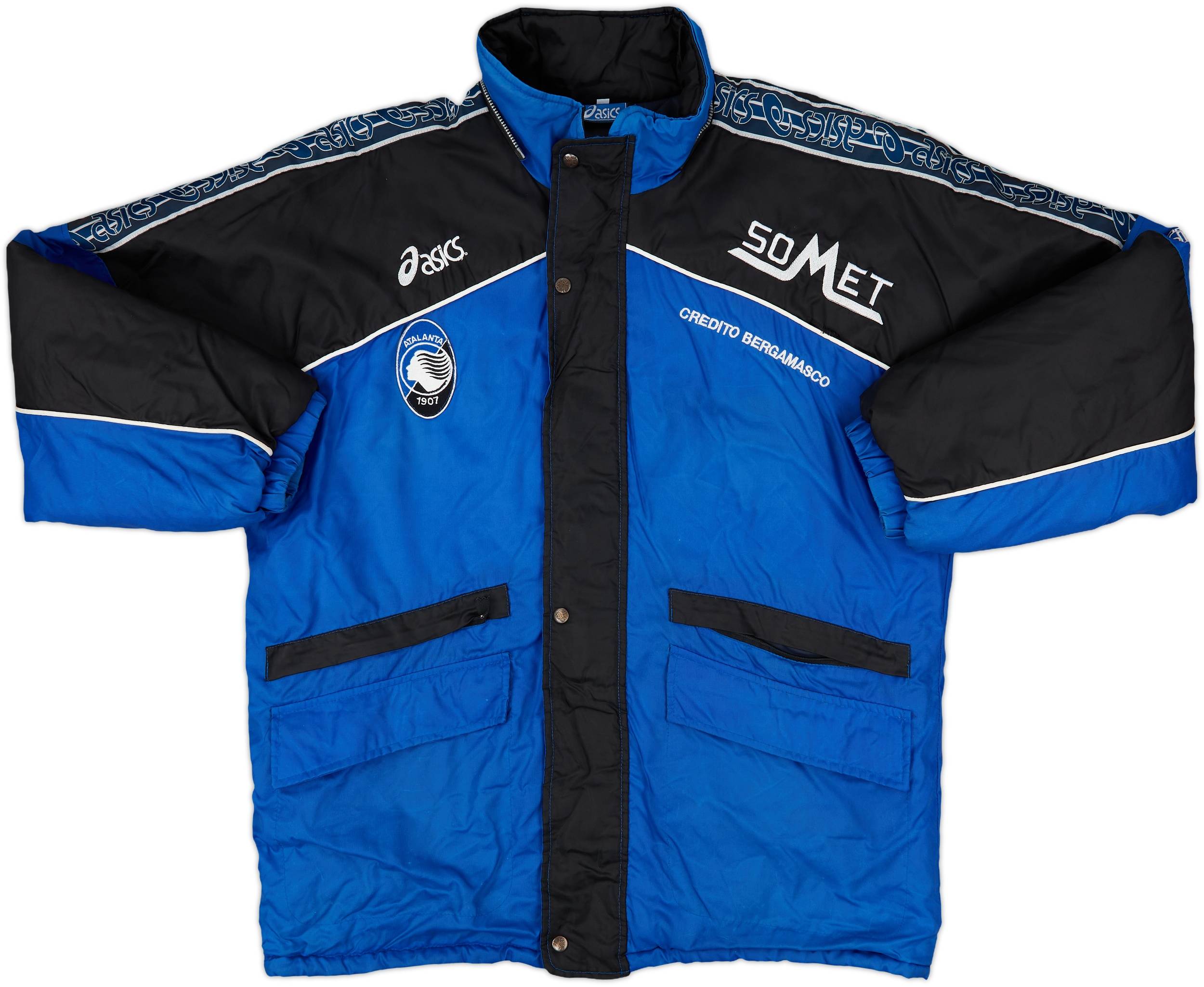 1997-98 Atalanta Asics Padded Bench Coat - 5/10 - (L) 1997-98 Atalanta Asics Padded Bench Coat - 5/10 - (L)