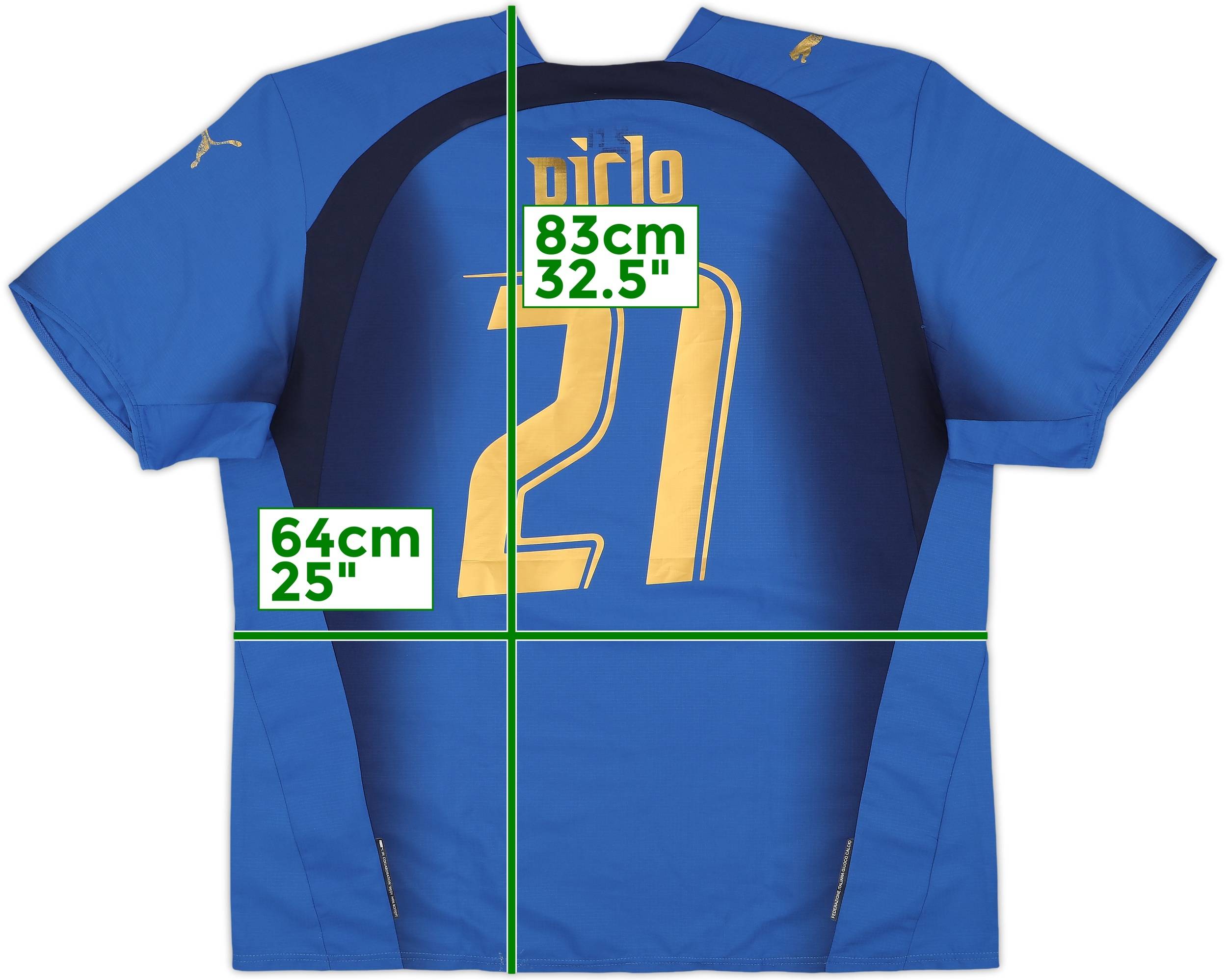 2006 Italy Home Shirt Pirlo #21 - 5/10 - (XL)