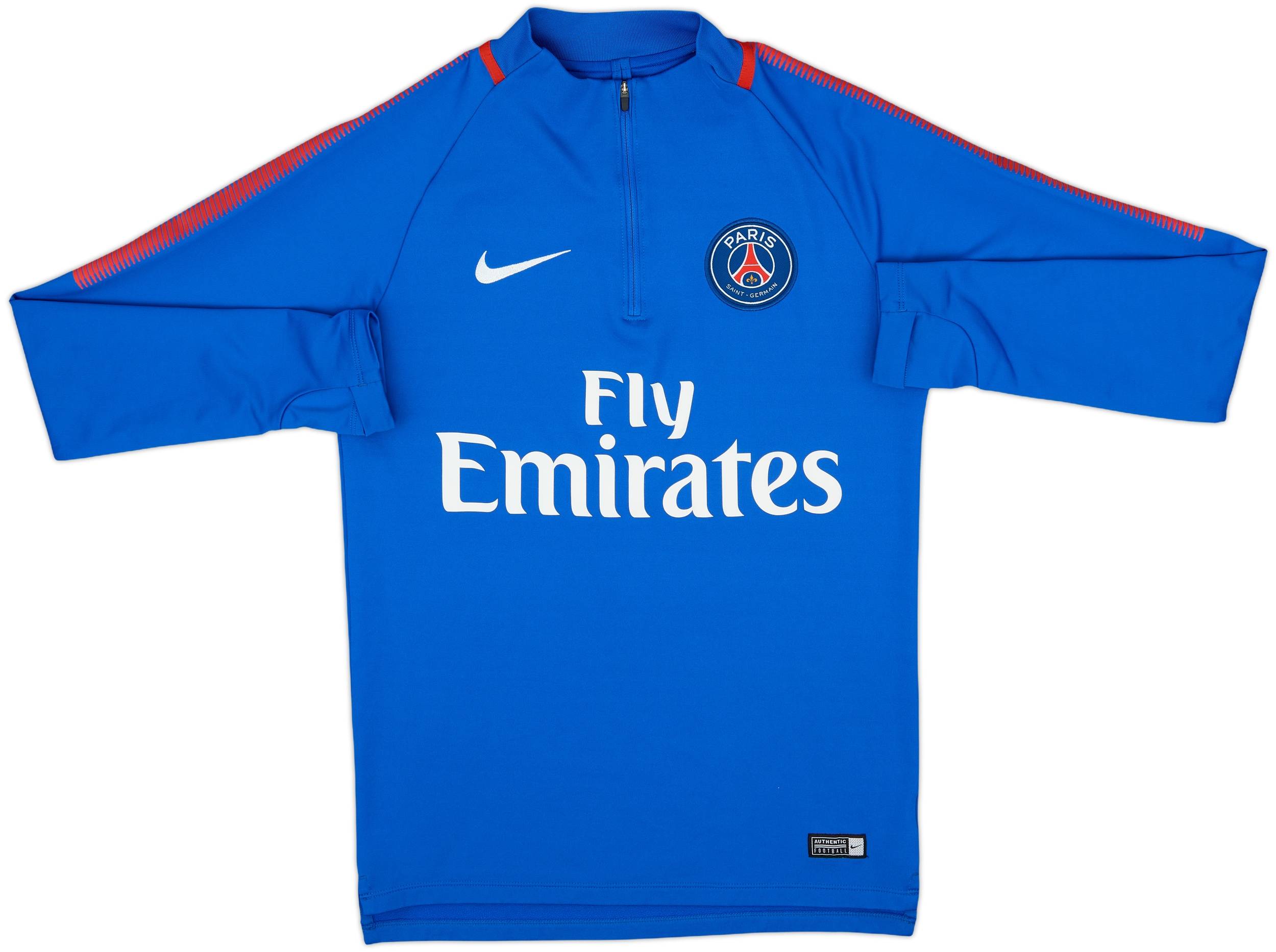 DAVID SAMPLE/PSG/PUNPEE、S.L.A.C.K. 2018-19 Paris Saint-Germain Nike 1/4 Zip Drill Top - 8/10 - (S)