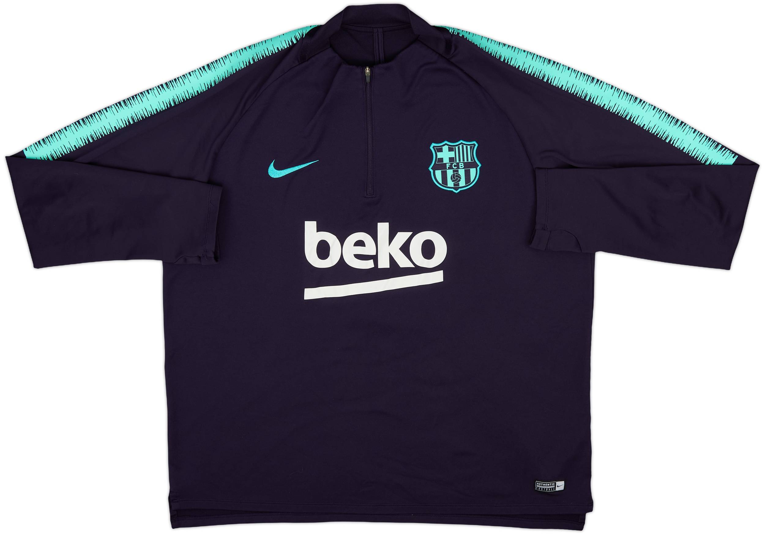 ウェア Nike Barcelona Squad Drill Top 2019/20 2019-20 Barcelona Nike 1/4 Zip Drill Top - 8/10 - (XL)