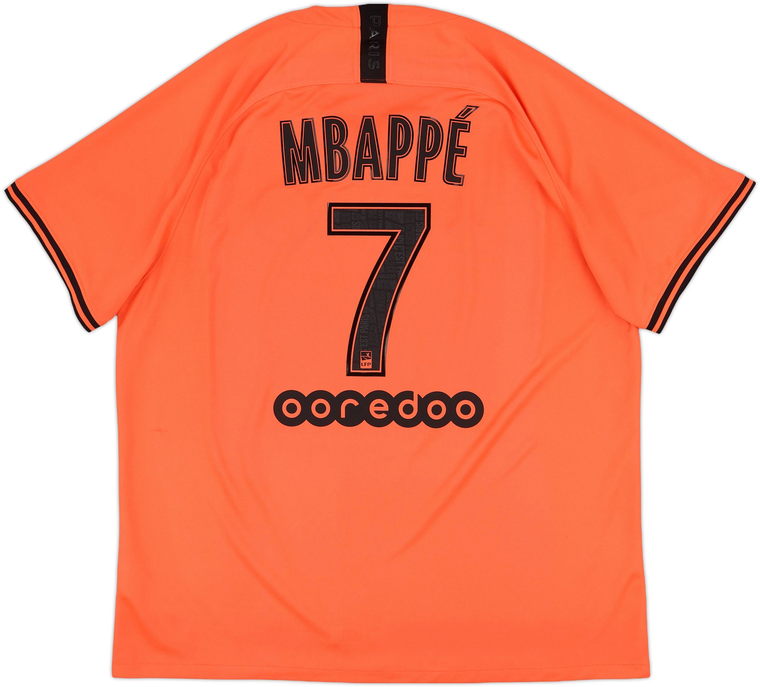 2019-20 Paris Saint-Germain Away Shirt Mbappe #7 - 8/10 - (XXL)