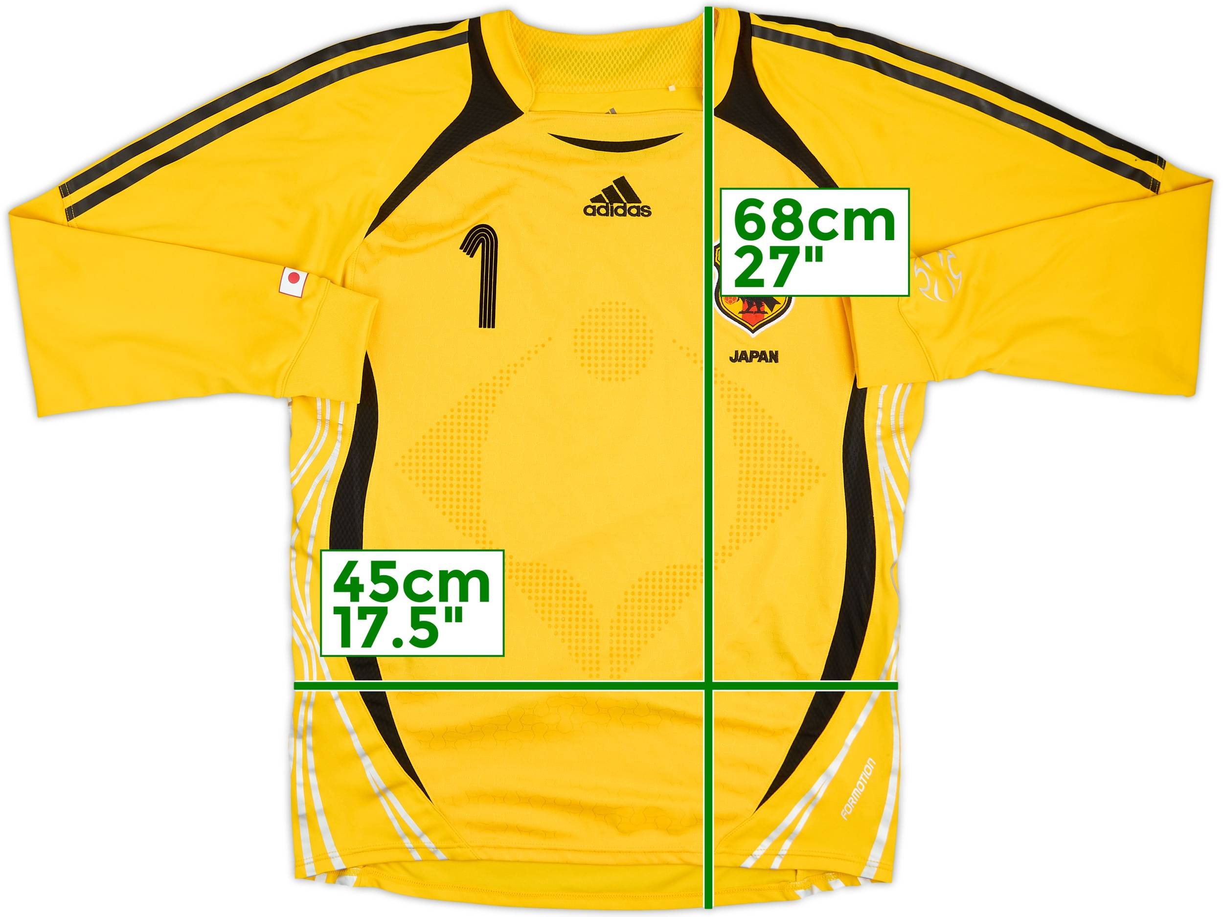 2006-08 Japan Player Issue GK Shirt #1 - 9/10 - (M)
