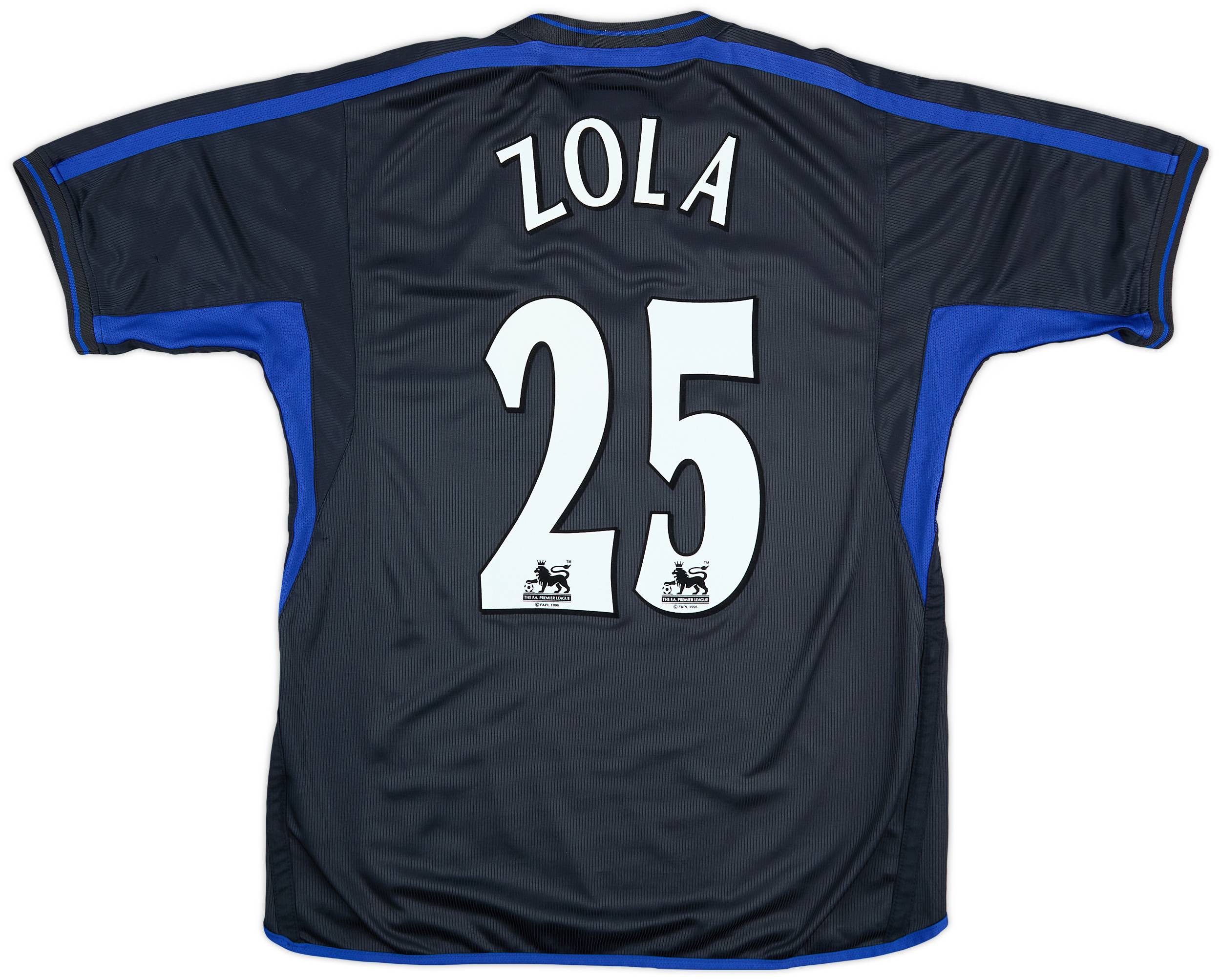 2002-04 Chelsea Away Shirt Zola #25 - 6/10 - (L)