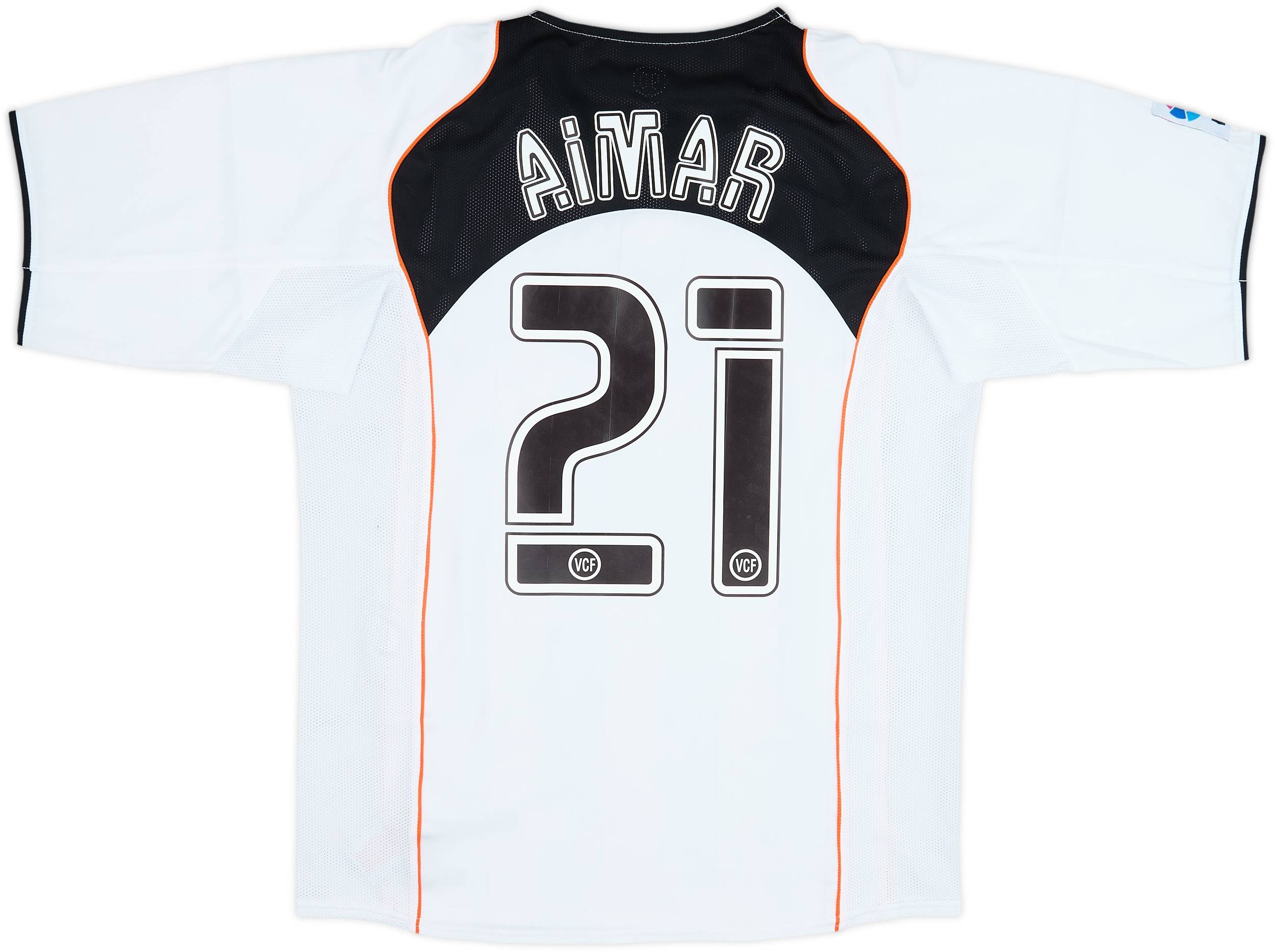 2004-05 Valencia Home Shirt Aimar #21 - 8/10 - (M)