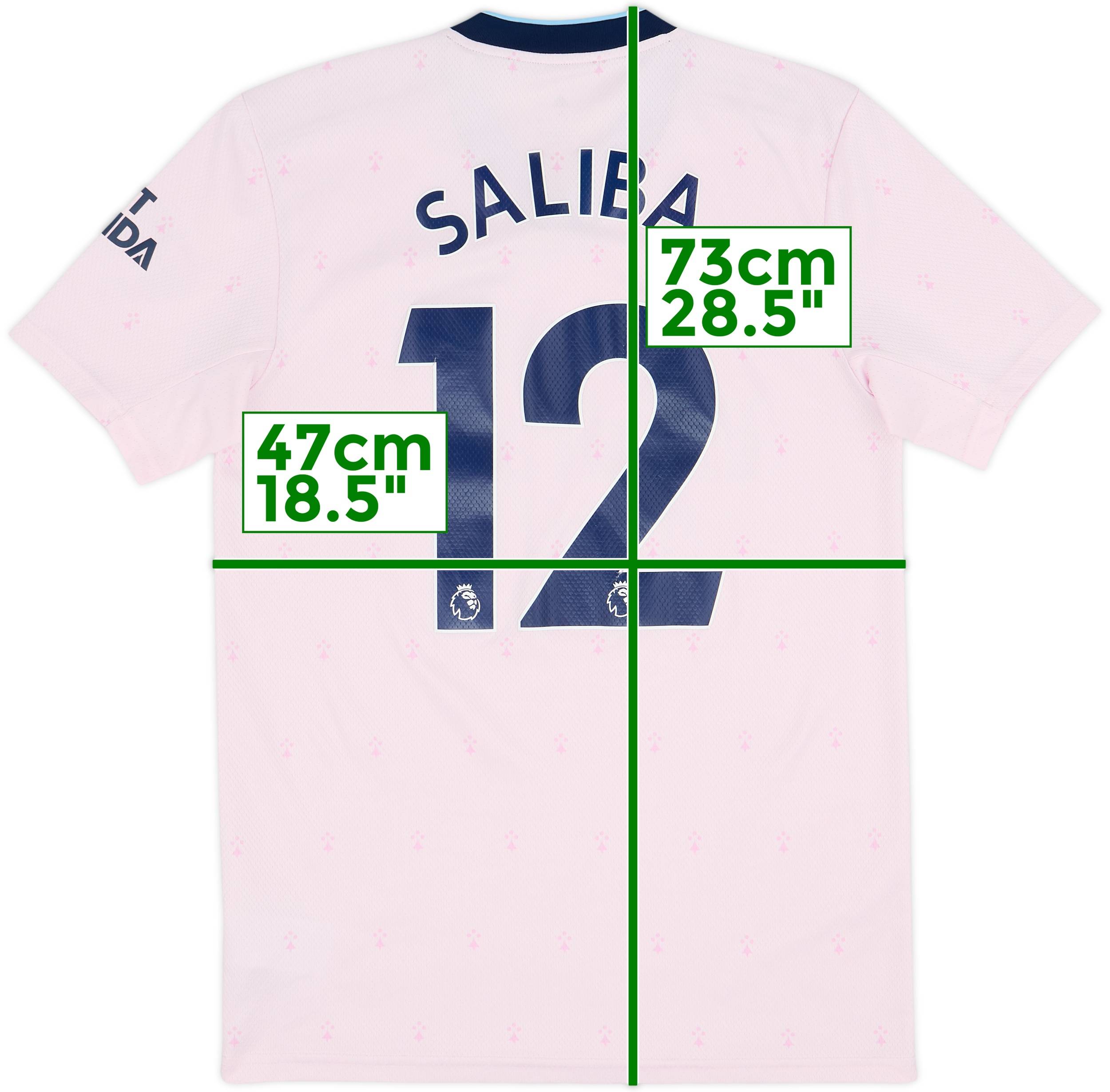 2022-23 Arsenal Third Shirt Saliba #12 - 8/10 - (S)