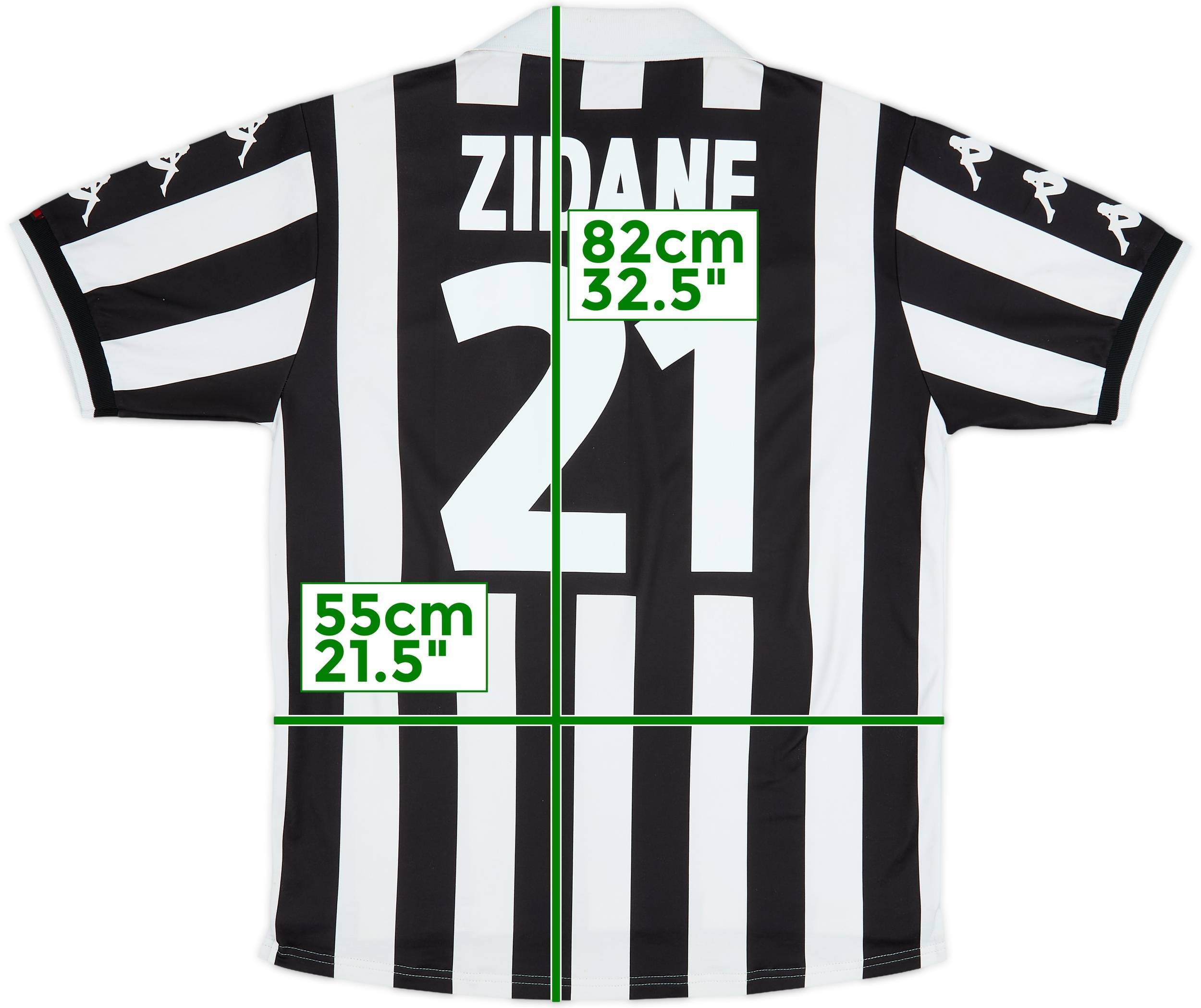 1998-99 Juventus Home Shirt Zidane #21 - 6/10 - (L)
