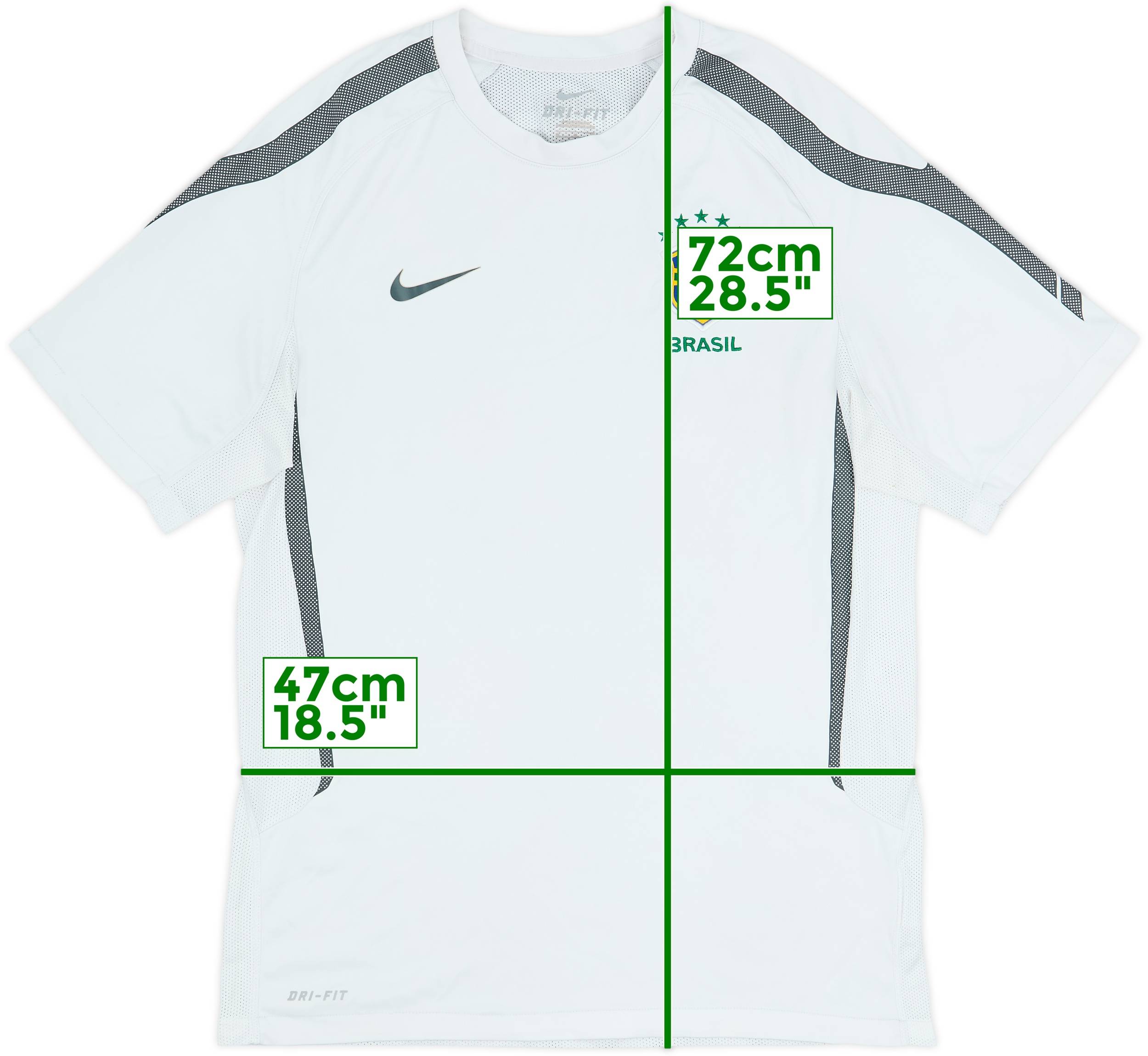 ナイキ　Brasil ノースリーブシャツ Mサイズ 2010-11 Brazil Nike Training Shirt - 6/10 - (M)