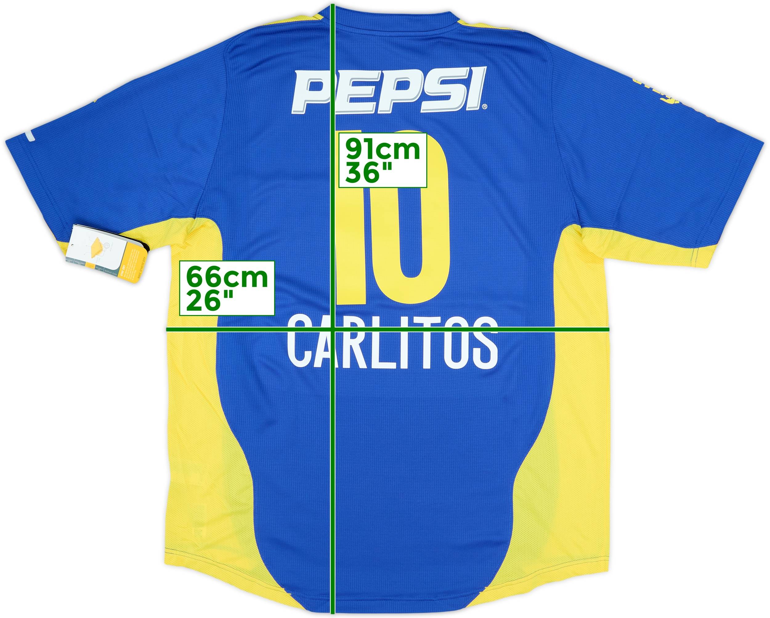 2004-05 Boca Juniors Home Shirt Carlitos #10 (XXL)