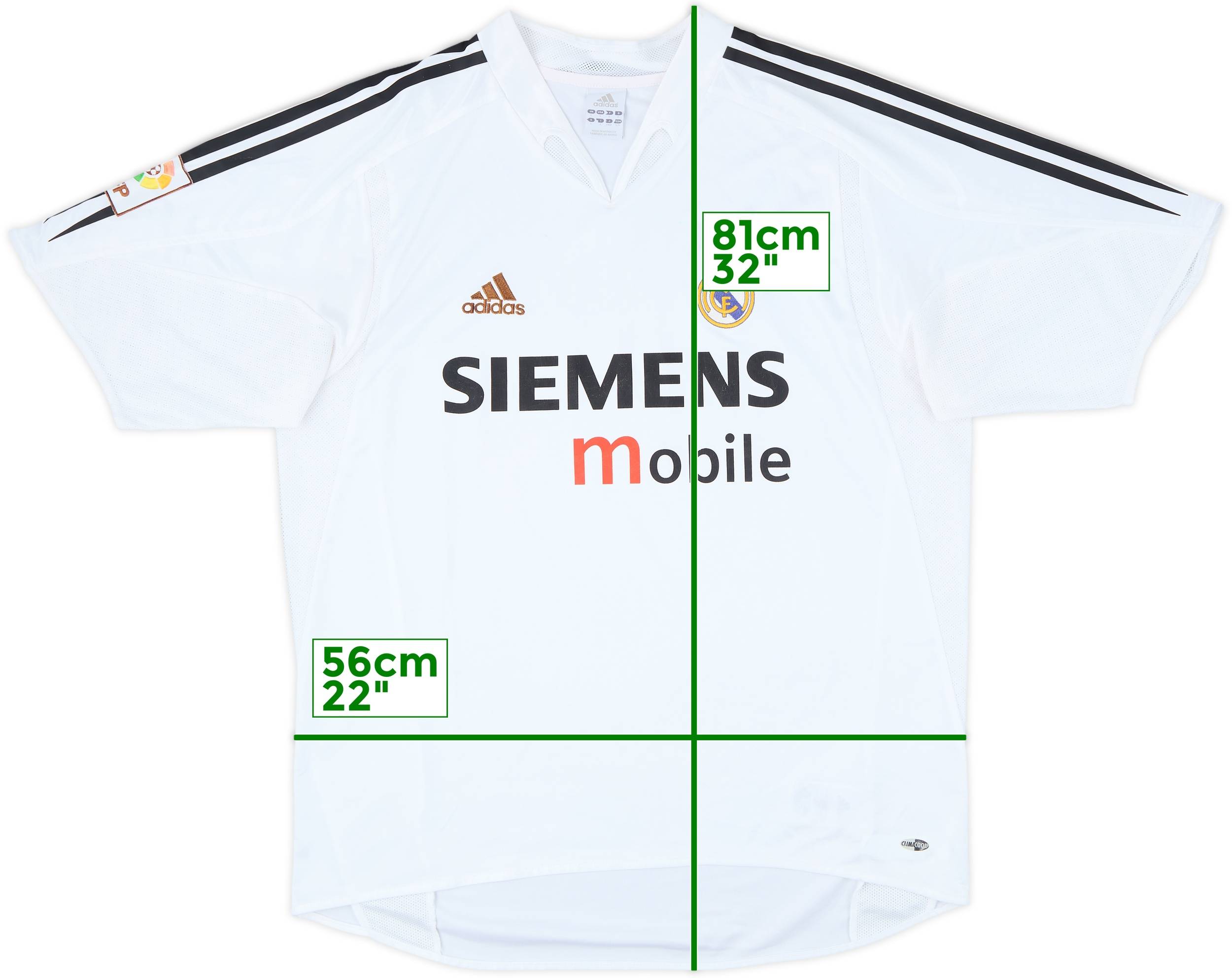 ウェア Real Madrid 04/05 Home Authentic jersey Real Madrid Roberto Carlos Authentic Jersey 04/05 with Tags
