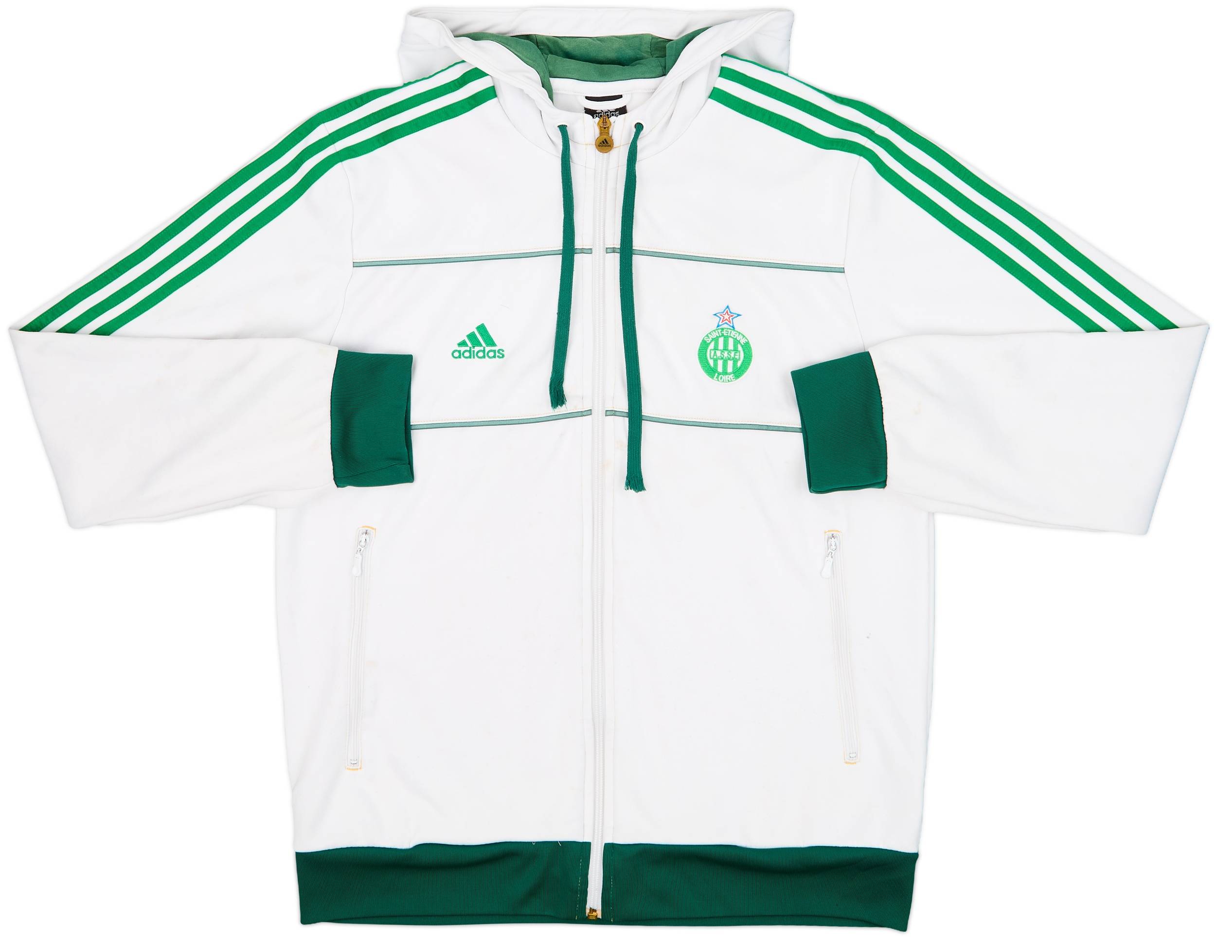 2011-12 Saint Etienne adidas Hooded Track Jacket - 5/10 - (M)