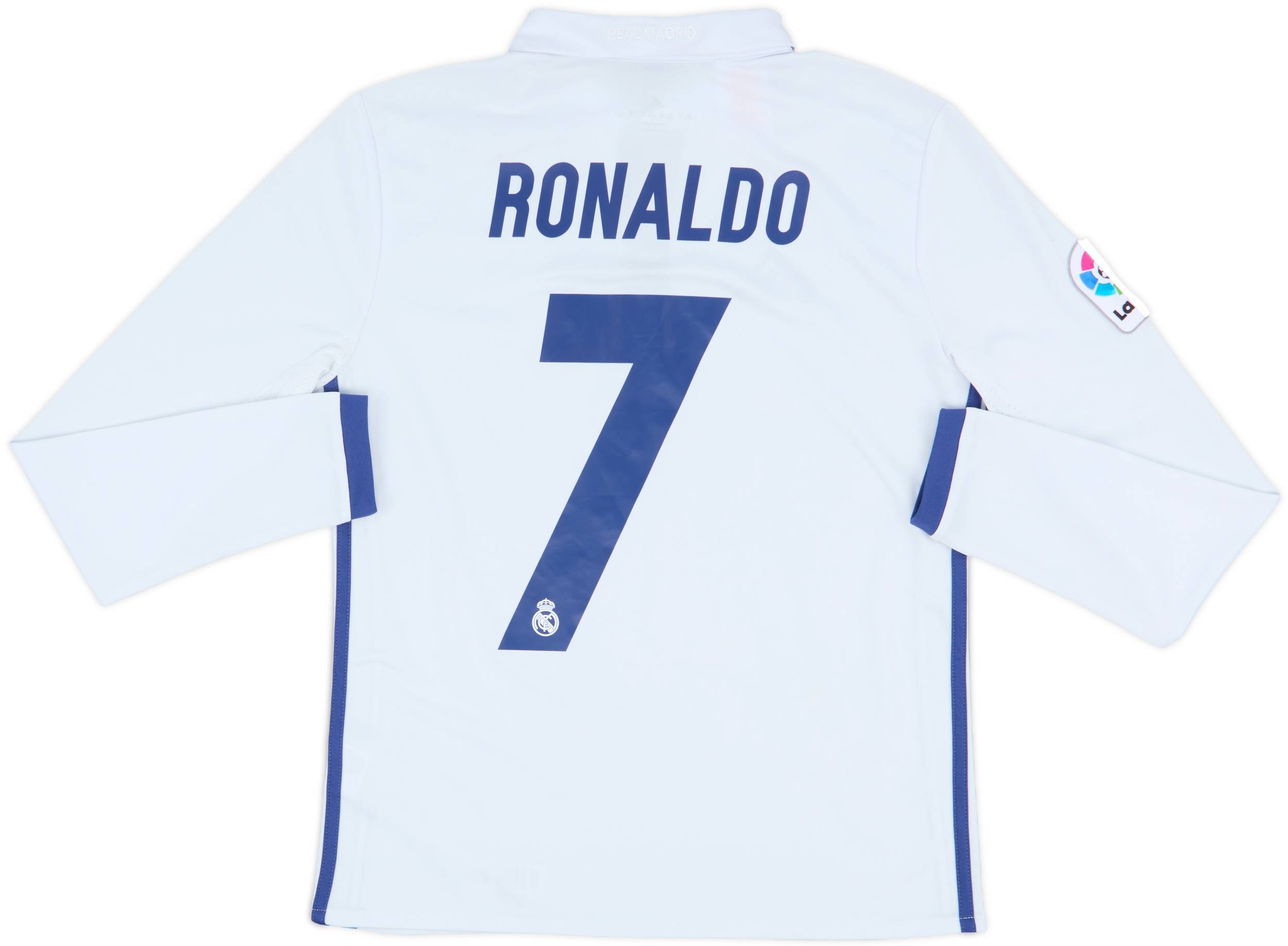 2016-17 Real Madrid Home L/S Shirt Ronaldo #7 - 6/10 - (L.Boys)