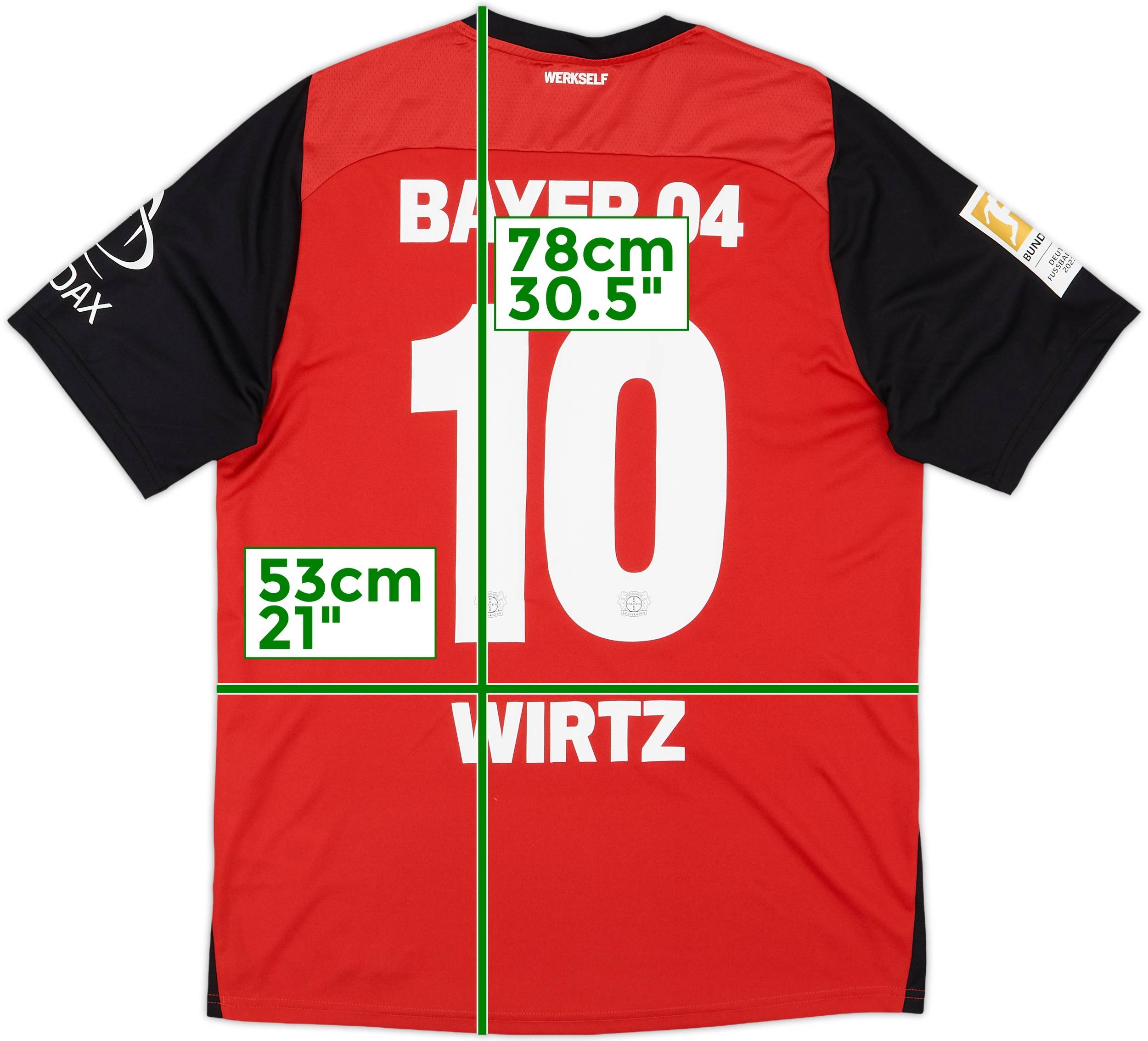 2024-25 Bayer Leverkusen Home Shirt Wirtz #10 - 10/10 - (L)