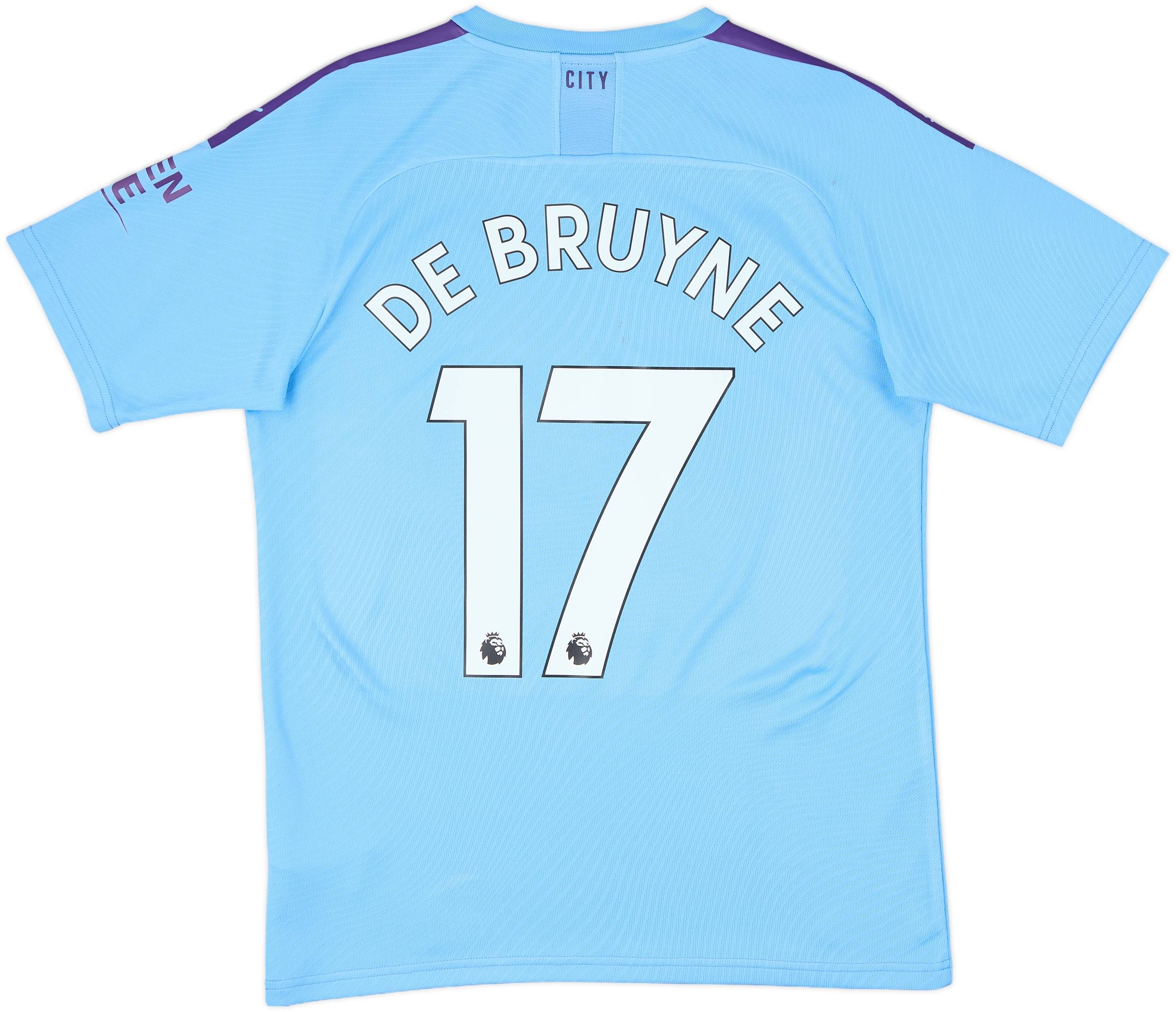 19-20 Manchester City デブライネ #17 2019-20 Manchester City Away Shirt De Bruyne #17 - 8/10 - (XL)