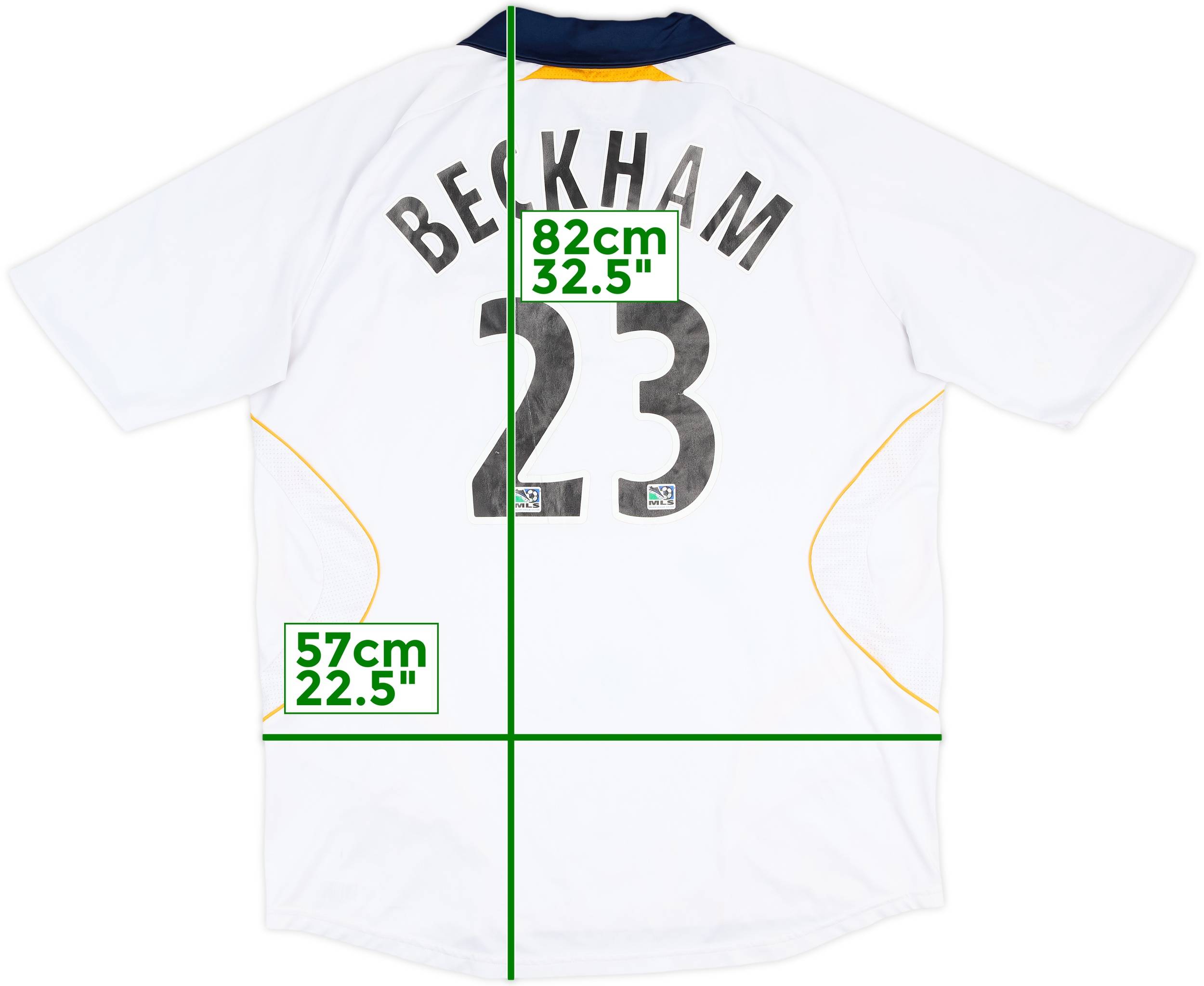 2007-08 LA Galaxy Home Shirt Beckham #23 - 4/10 - (XL)