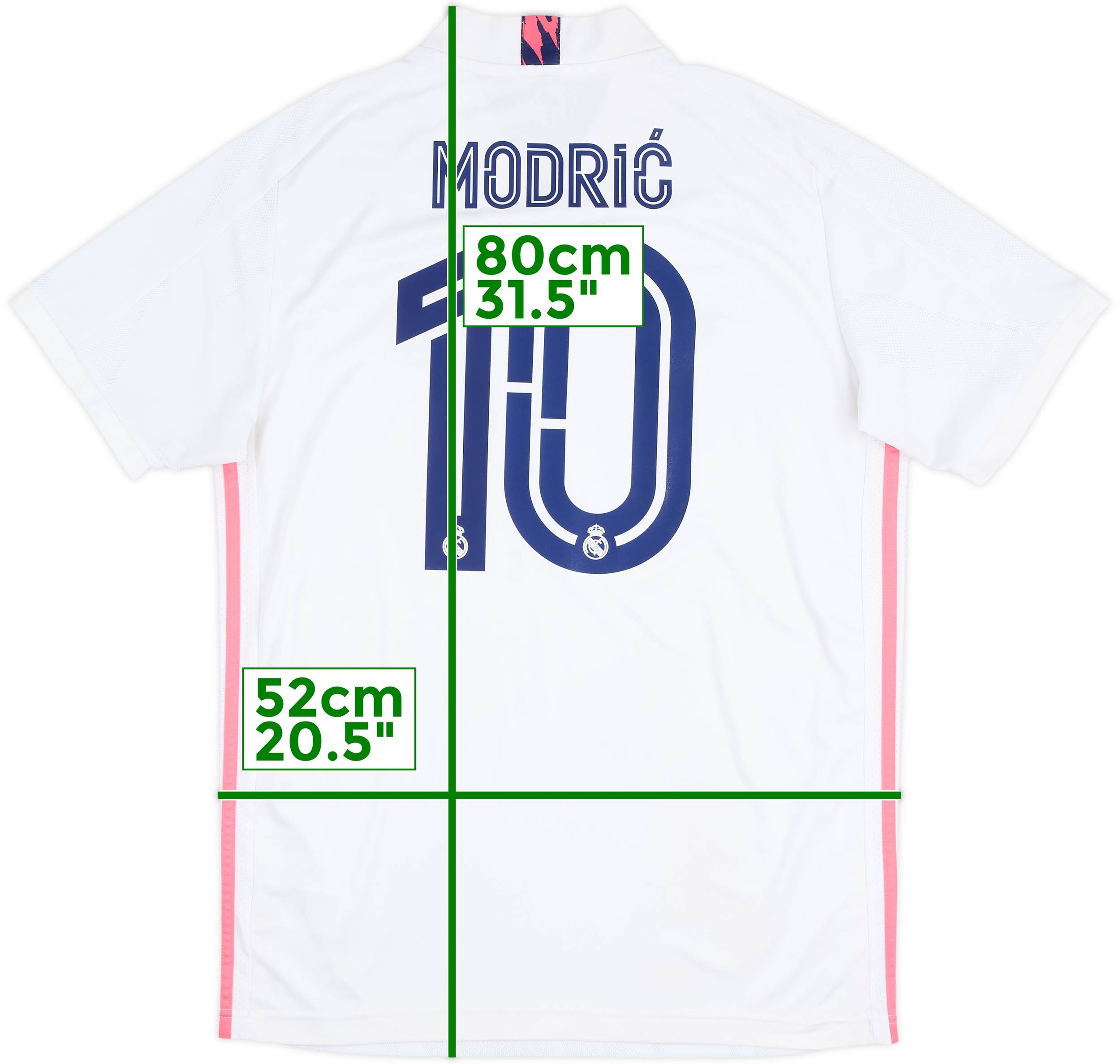 2020-21 Real Madrid Home Shirt Modric #10 - 6/10 - (L)