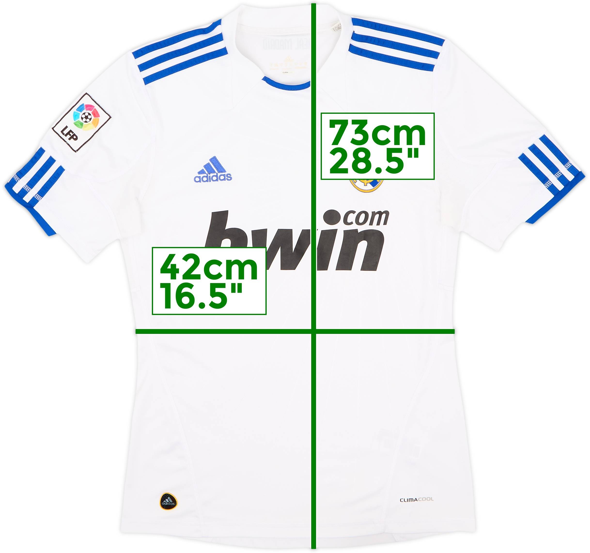 2010-11 Real Madrid Home Shirt #7 - 10/10 - (S)