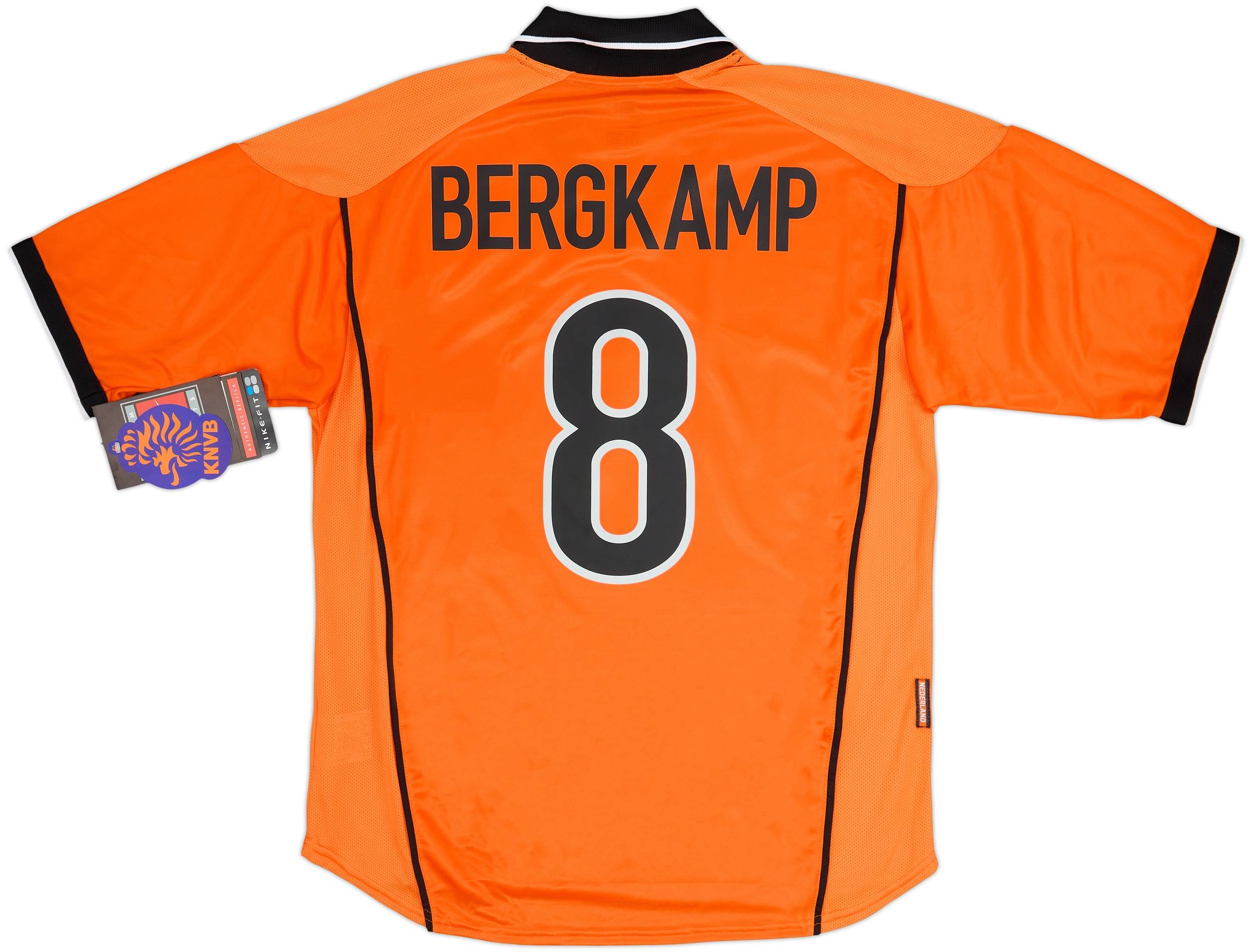 1998-00 Netherlands Home Shirt Bergkamp #8 (L)