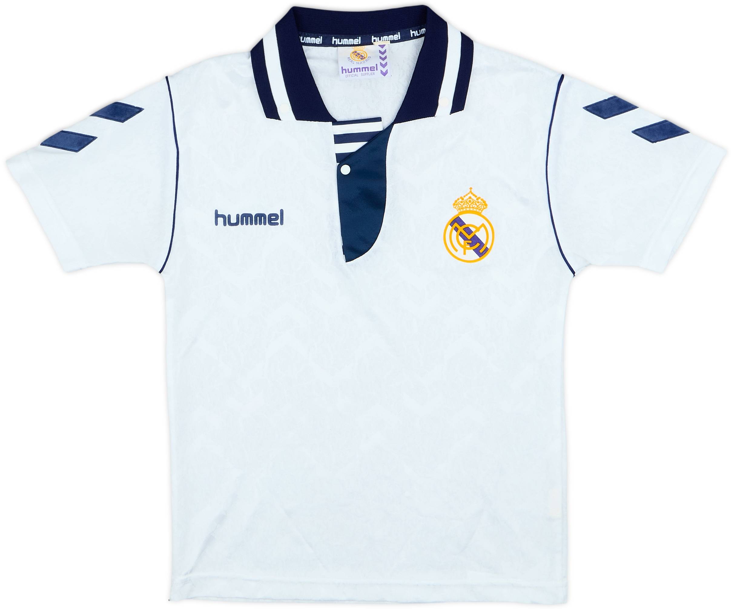1992-93 Real Madrid Home Shirt - 8/10 - (L.Boys)