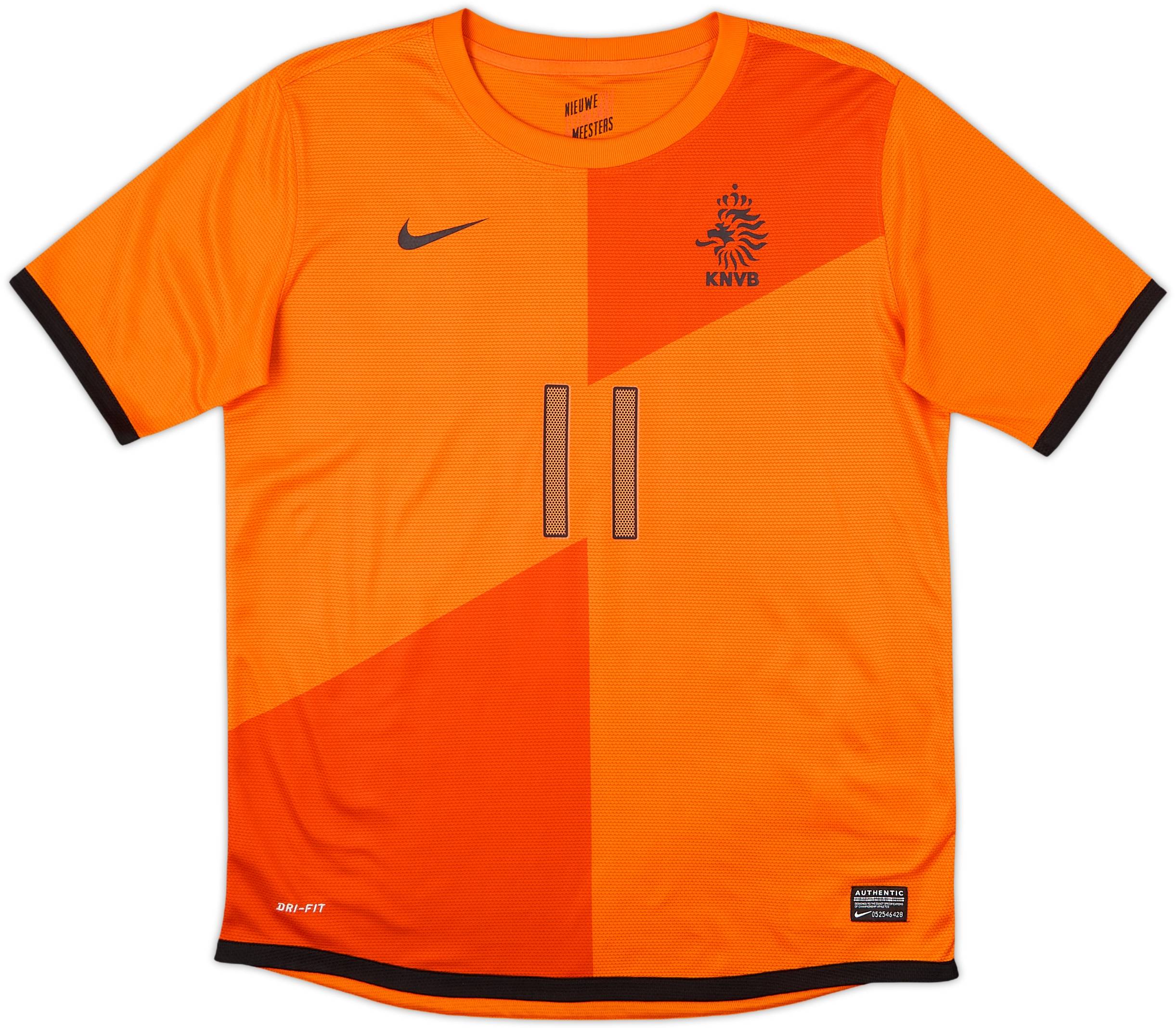 2012-13 Netherlands Home Shirt Robben #11 - 9/10 - (XL.Boys)