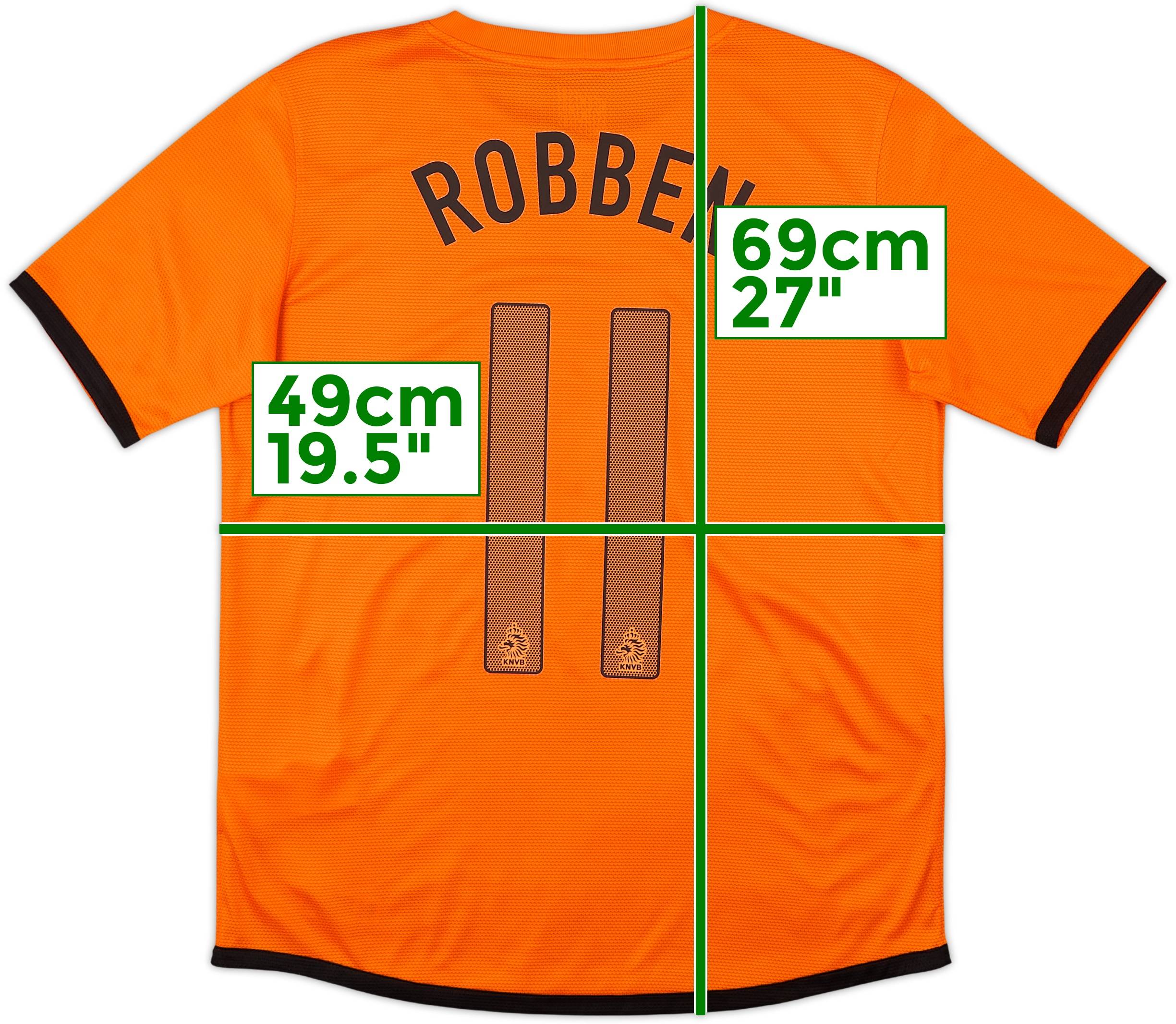 2012-13 Netherlands Home Shirt Robben #11 - 9/10 - (XL.Boys)