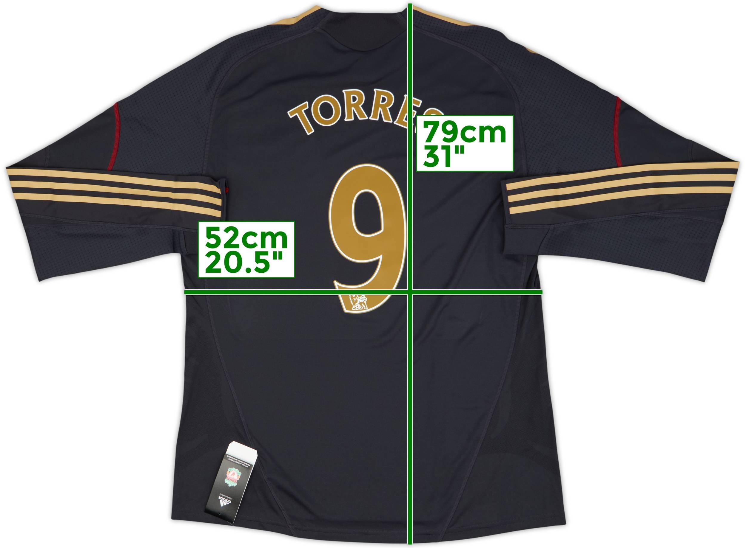 2009-10 Liverpool Player Issue Away L/S Shirt Torres #9 (XL)
