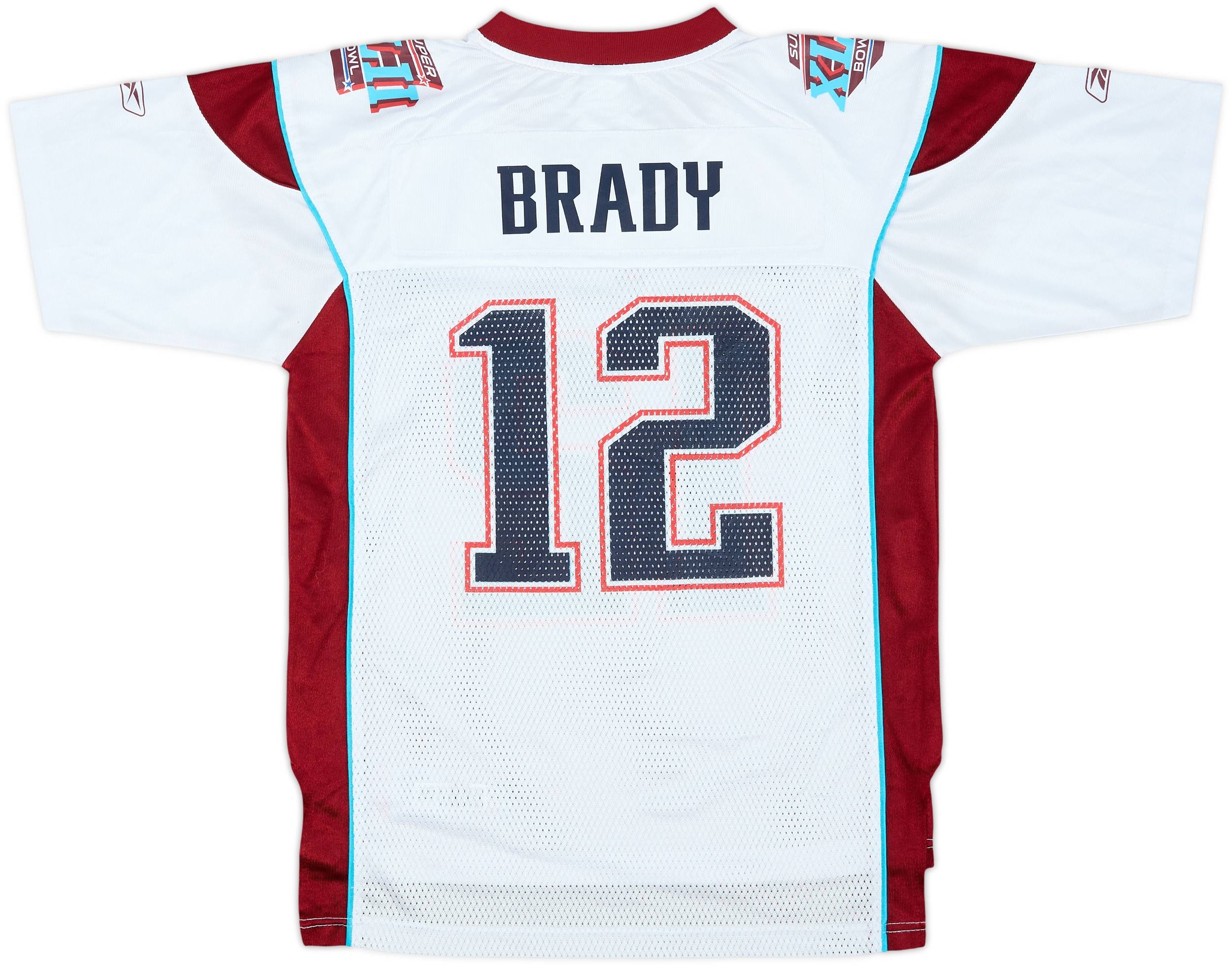 2008 Super Bowl XLII Brady #12 Reebok On Field Jersey - 8/10 - (L