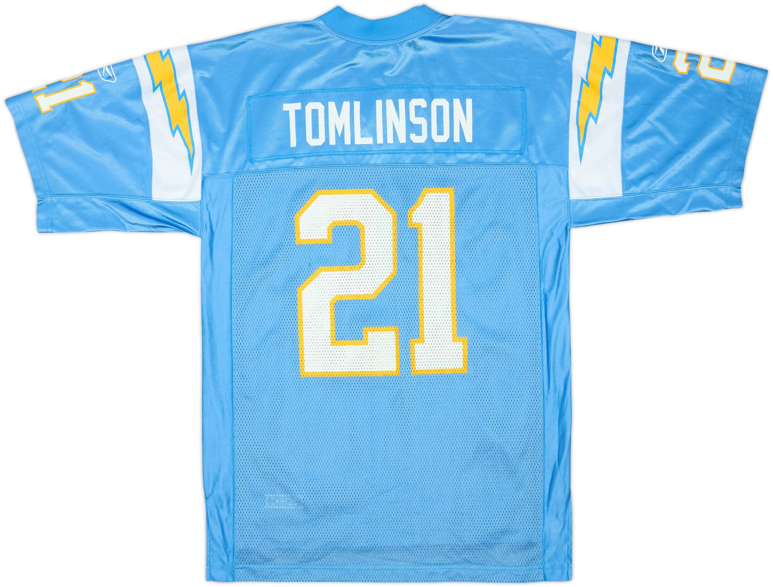 2002-04 San Diego Chargers Tomlinson #21 Reebok On Field Alternate