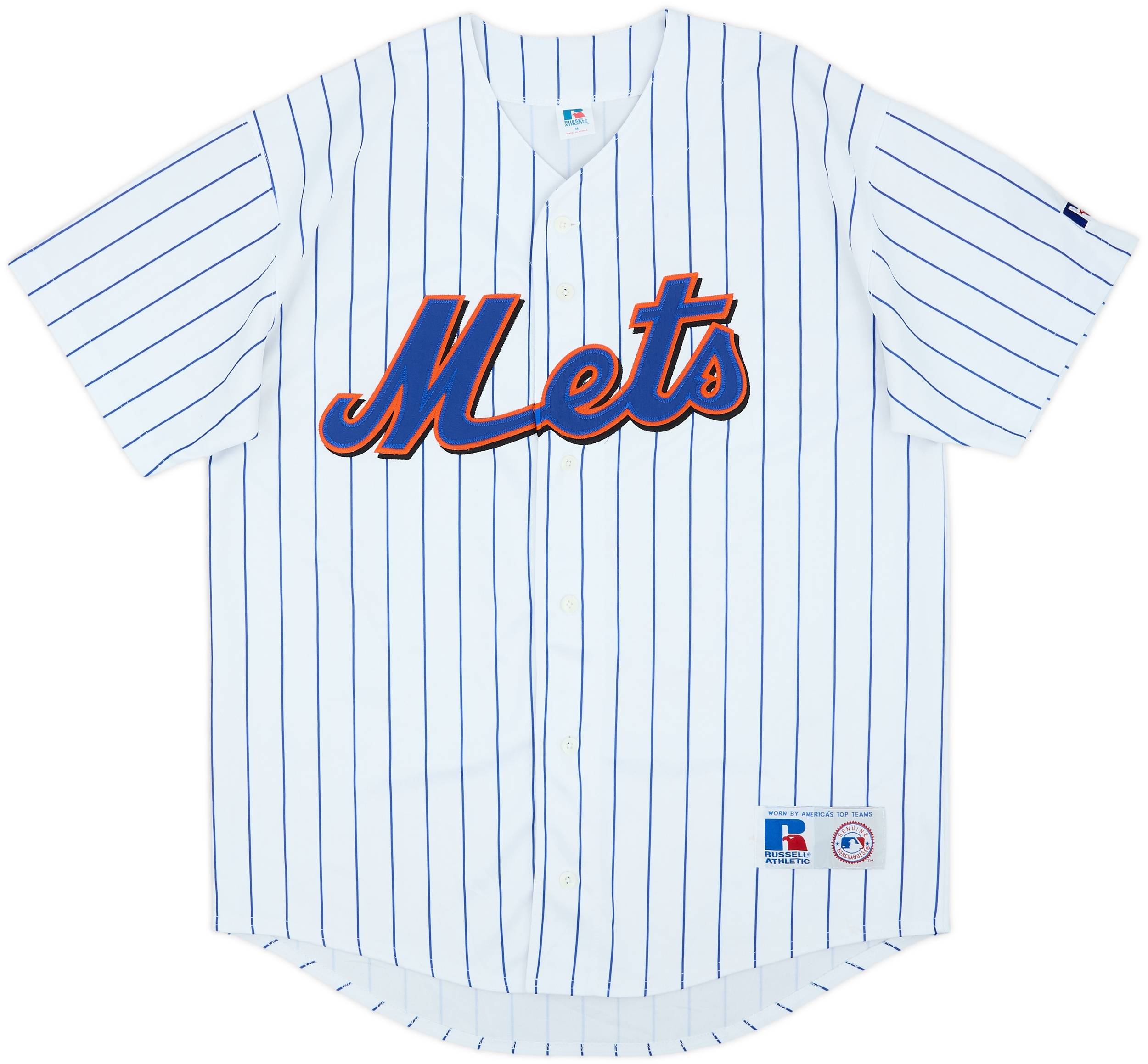 2000-03 New York Mets Majestic Home Jersey - 8/10 - (M)