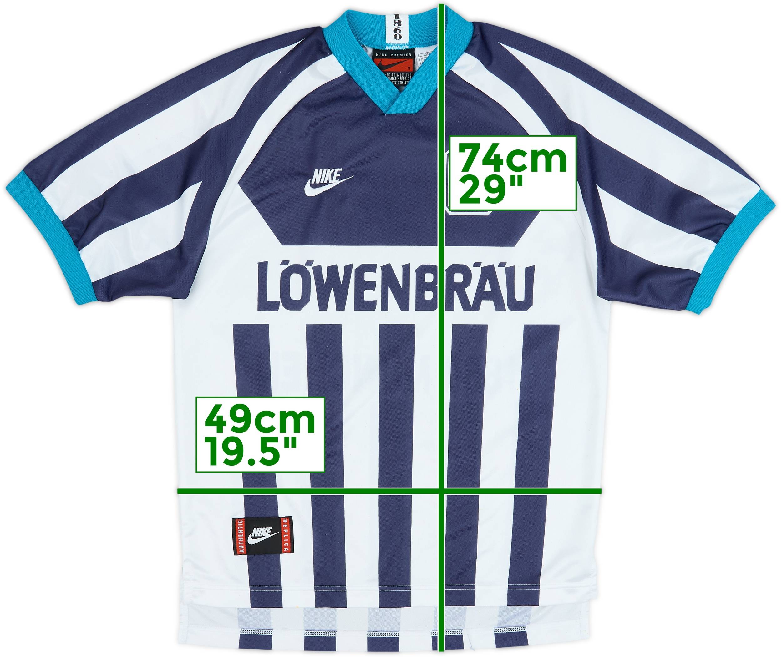 NIKE 1860ミュンヘン 95-96 AWAYユニフォーム 1995-96 1860 Munich Away Shirt - 7/10 - (S)