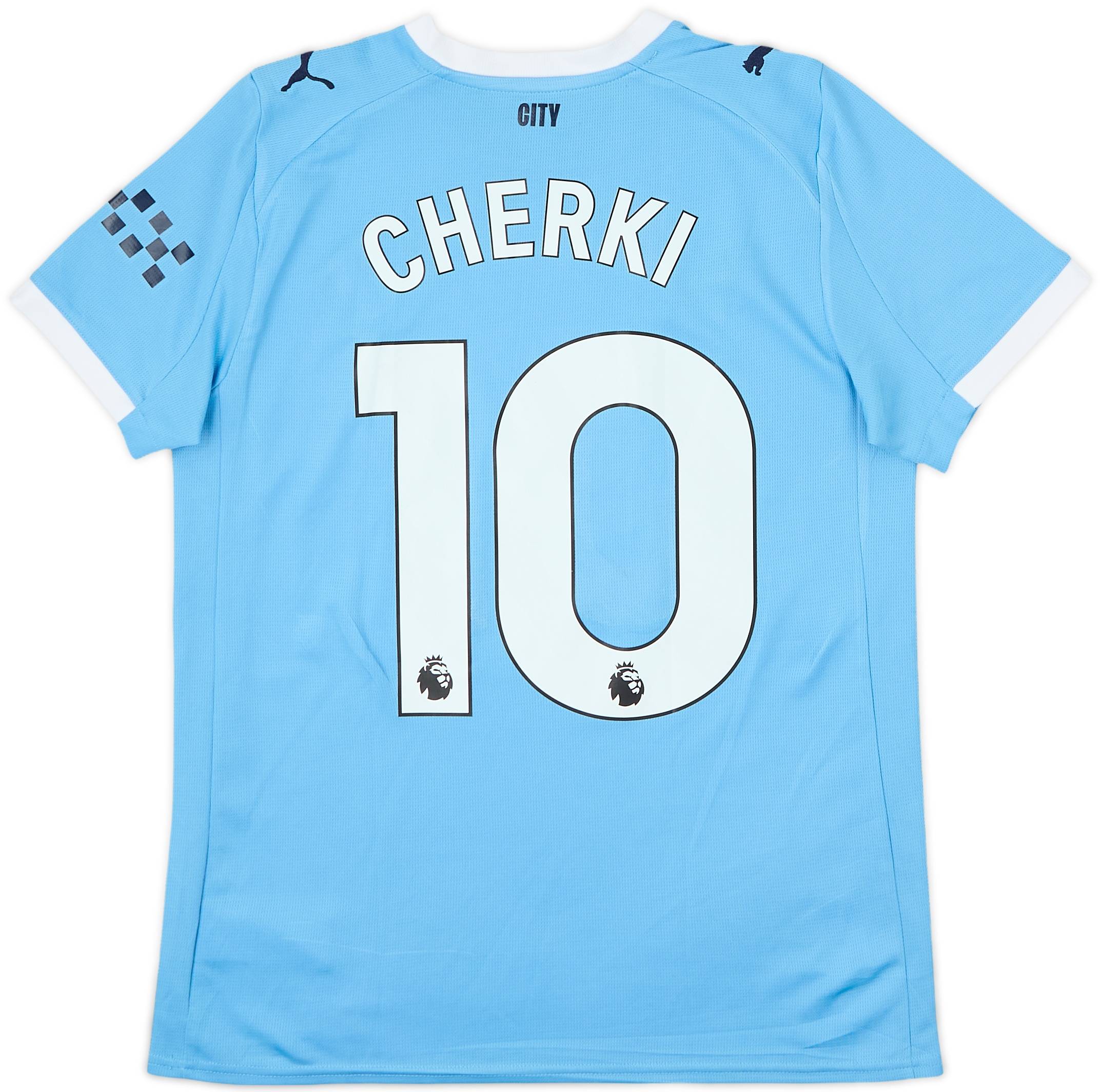 2025-26 Manchester City Home Shirt Cherki #10 - 7/10 - (XL.Boys)