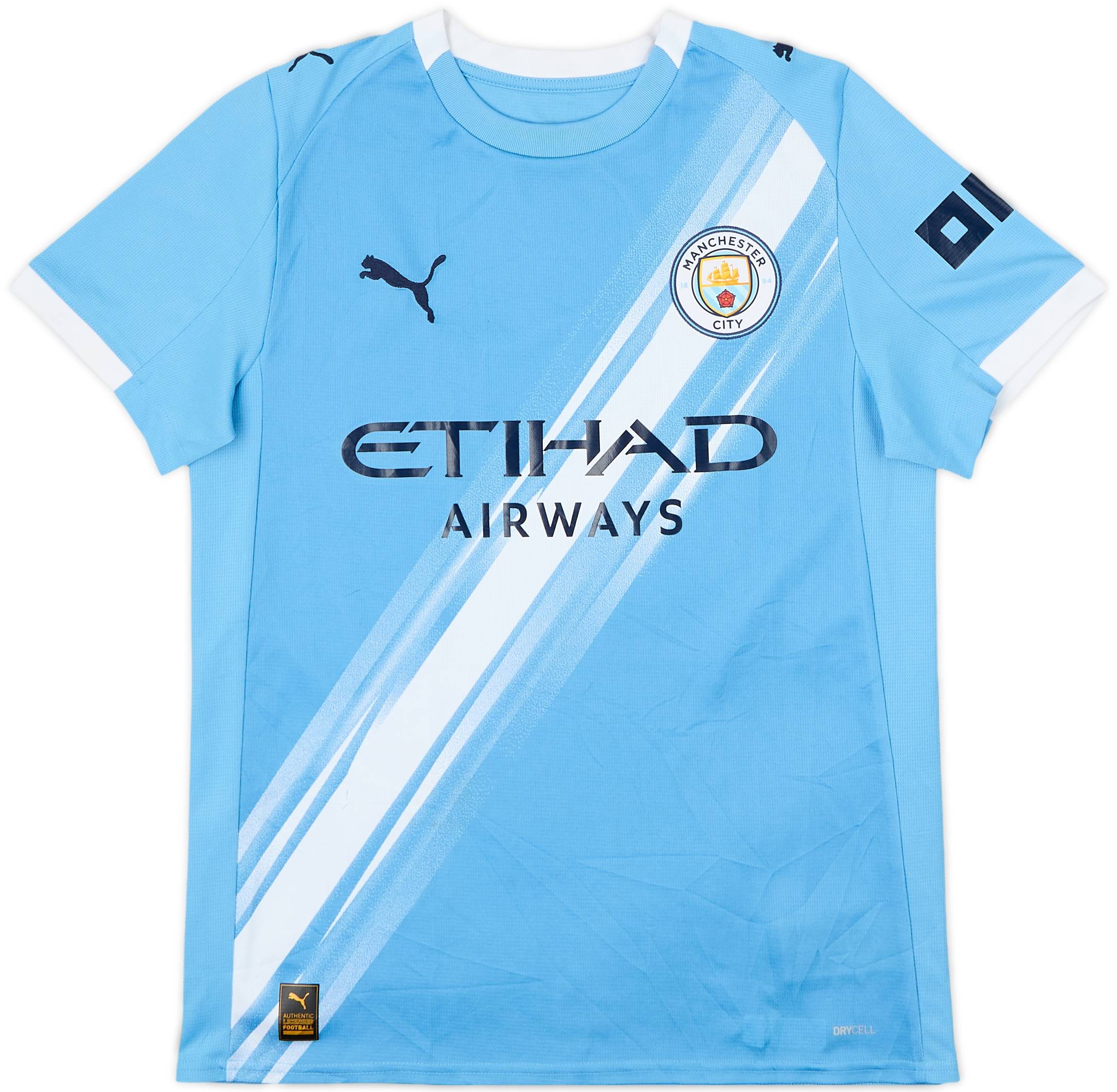 2025-26 Manchester City Home Shirt Cherki #10 - 7/10 - (XL.Boys)