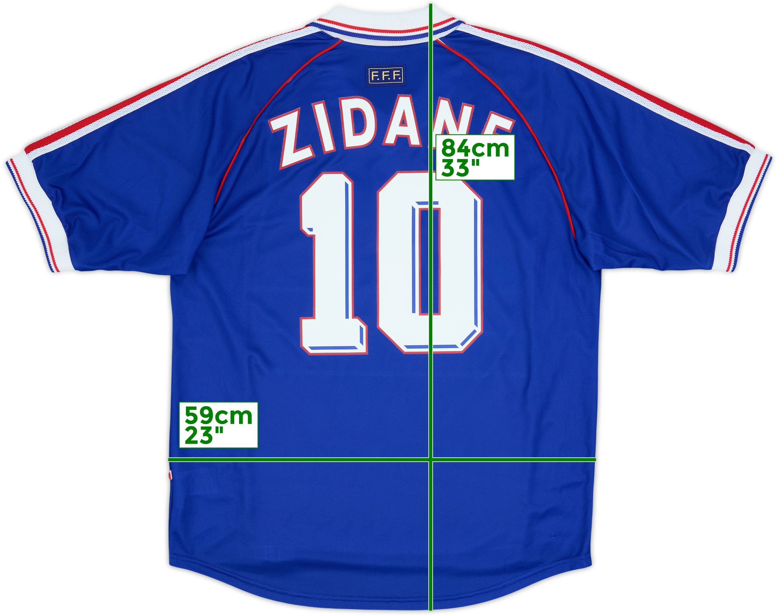 2008 France adidas Retro 1998 Home Shirt Zidane #10 - 8/10 - (XL)