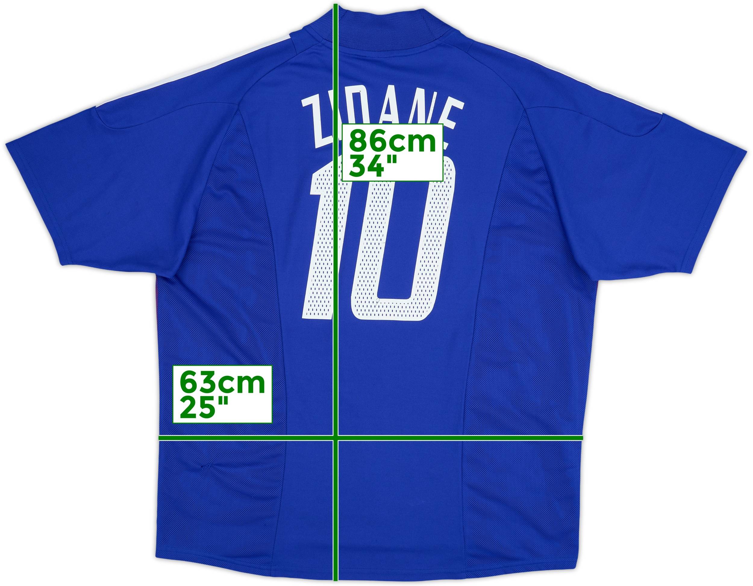 2002-04 France Home Shirt Zidane #10 - 7/10 - (XXL)