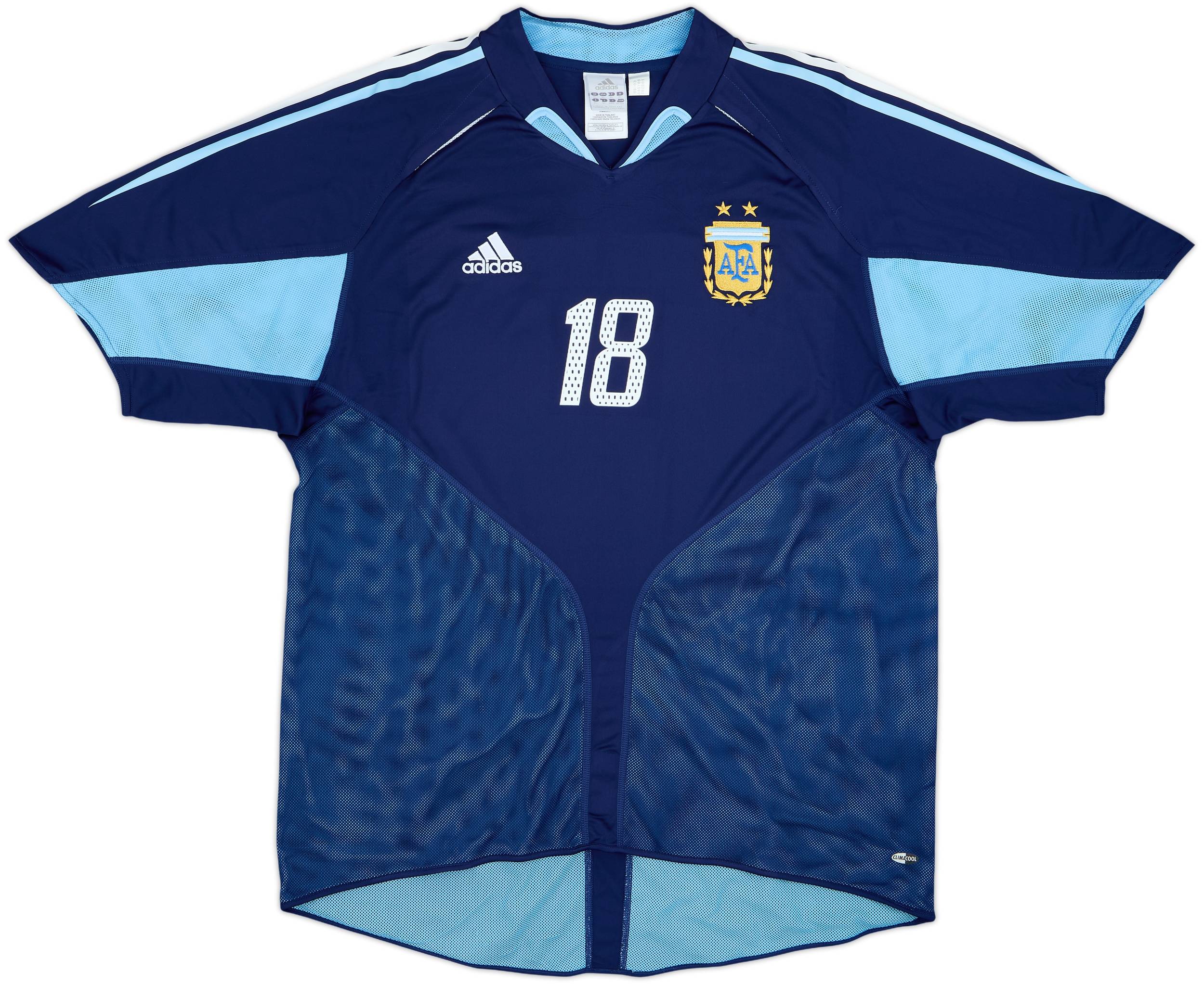 2004-05 Argentina Away Shirt Messi #18 - 10/10 - (XL)