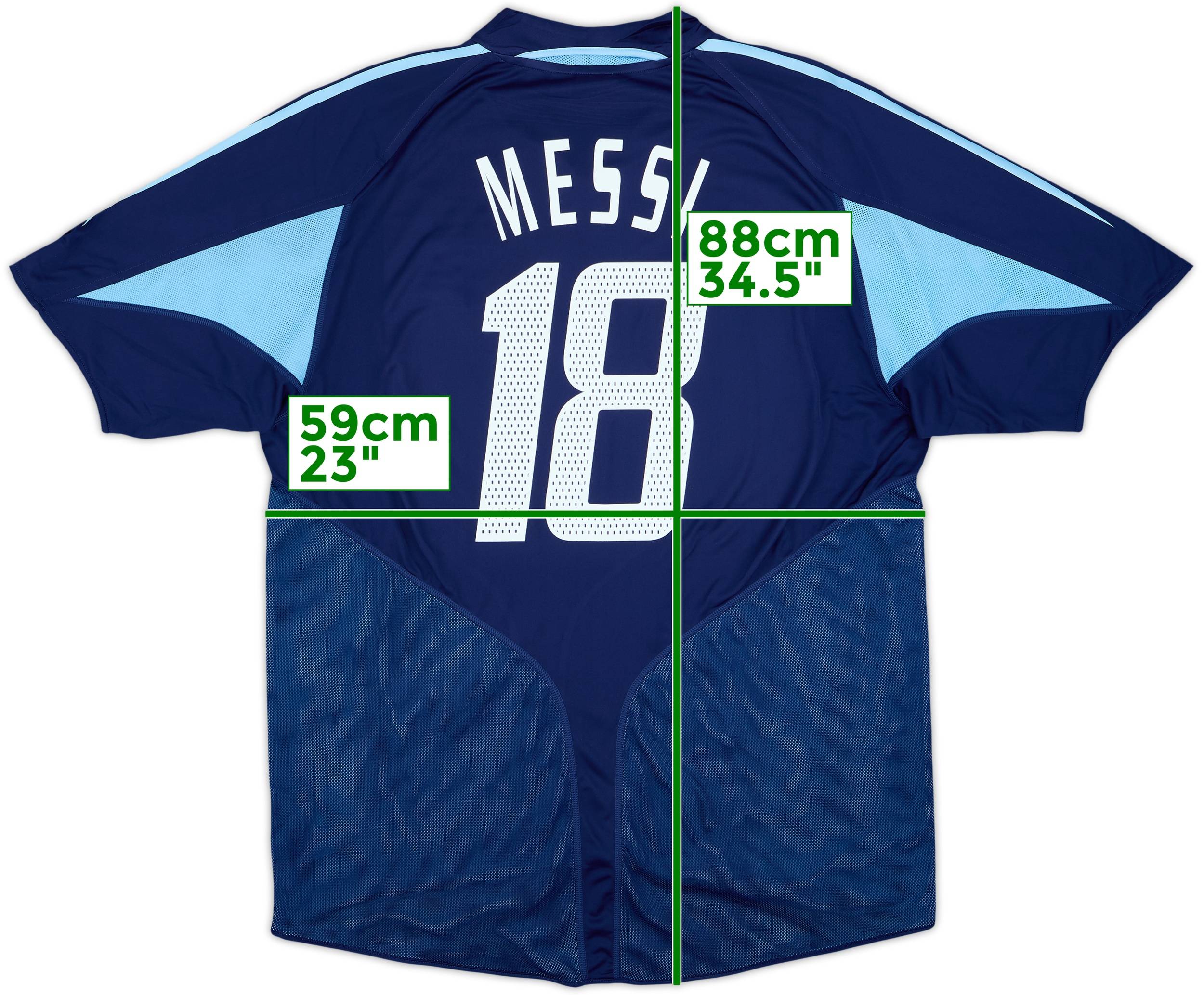 2004-05 Argentina Away Shirt Messi #18 - 10/10 - (XL)