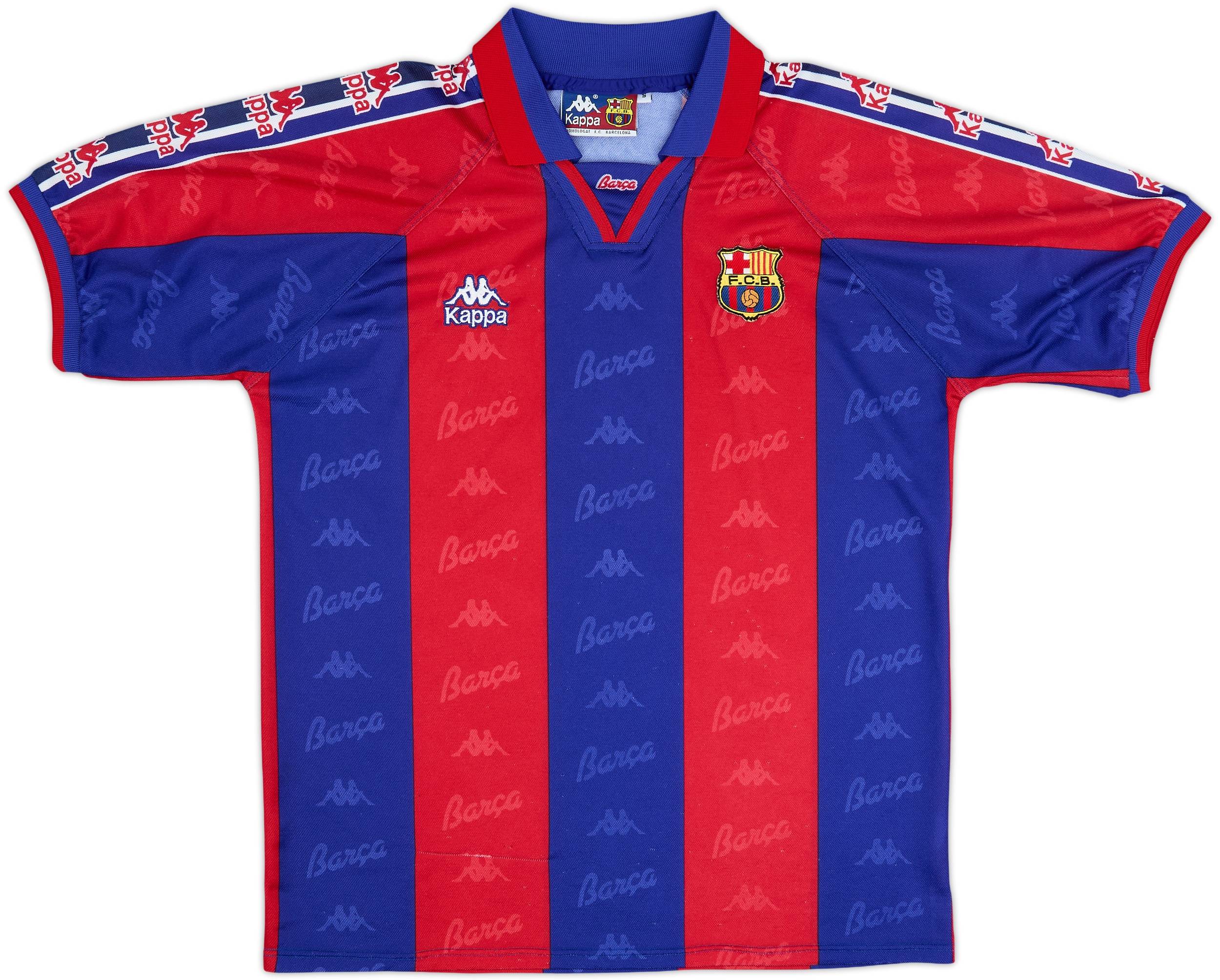 FC Barcelona シャツ Mサイズ 赤 青 1995-97 Barcelona Home Shirt - 8/10 - (S)