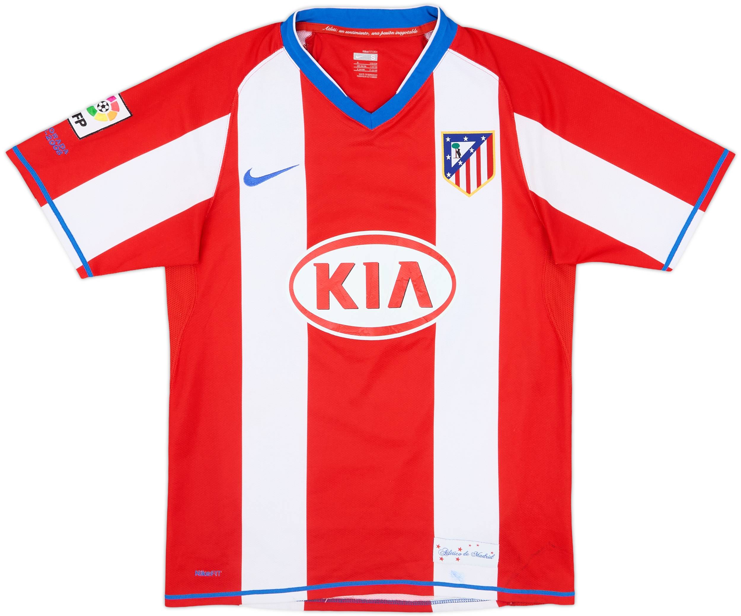 2007-08 Atletico Madrid Home Shirt Forlan #7 - 4/10 - (S)