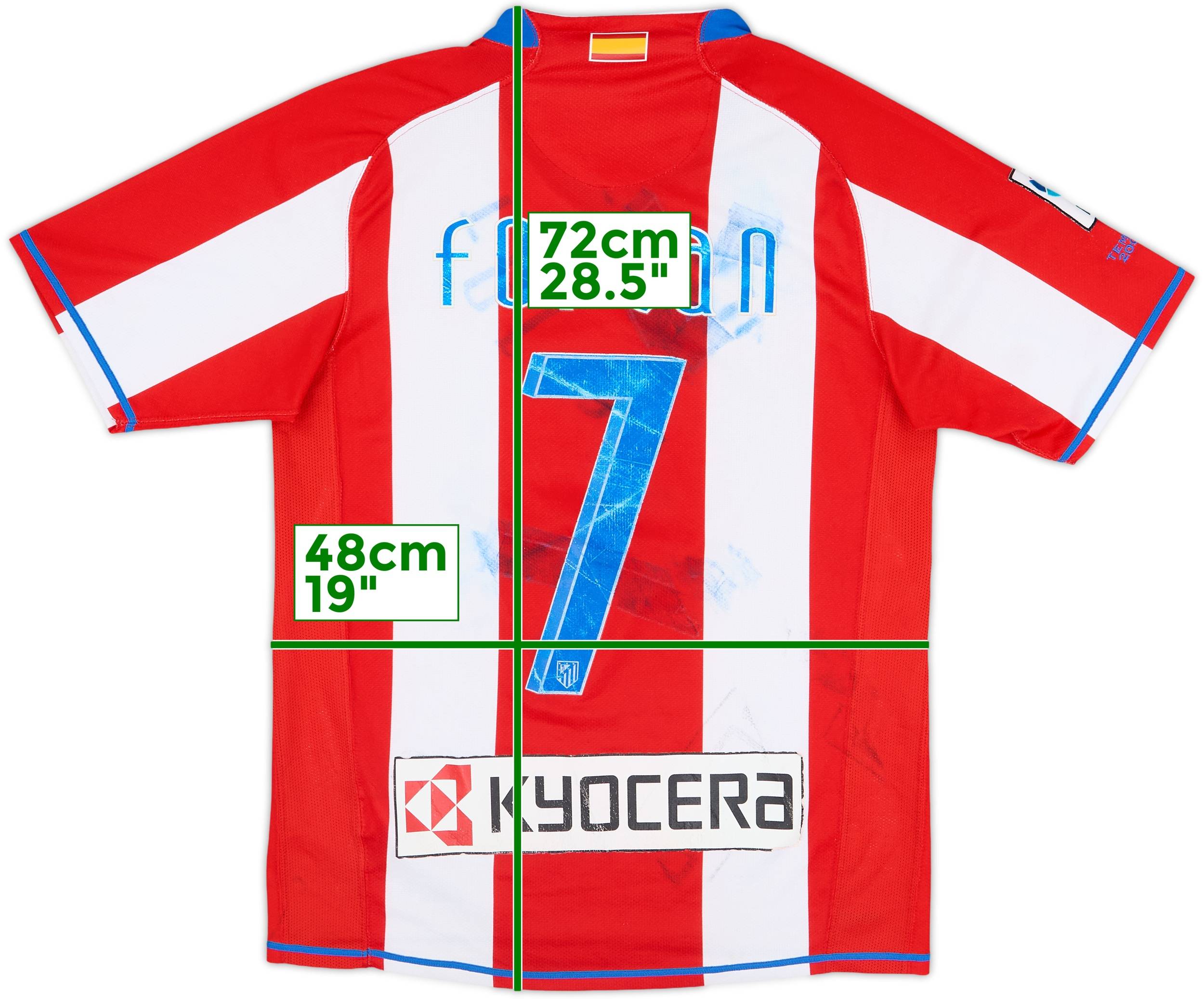 Atlético de Madrid uniform jersey shirt ATLETICO MADRID 2008 2009 HOME FOOTBAL SHIRT JERSEY NIKE