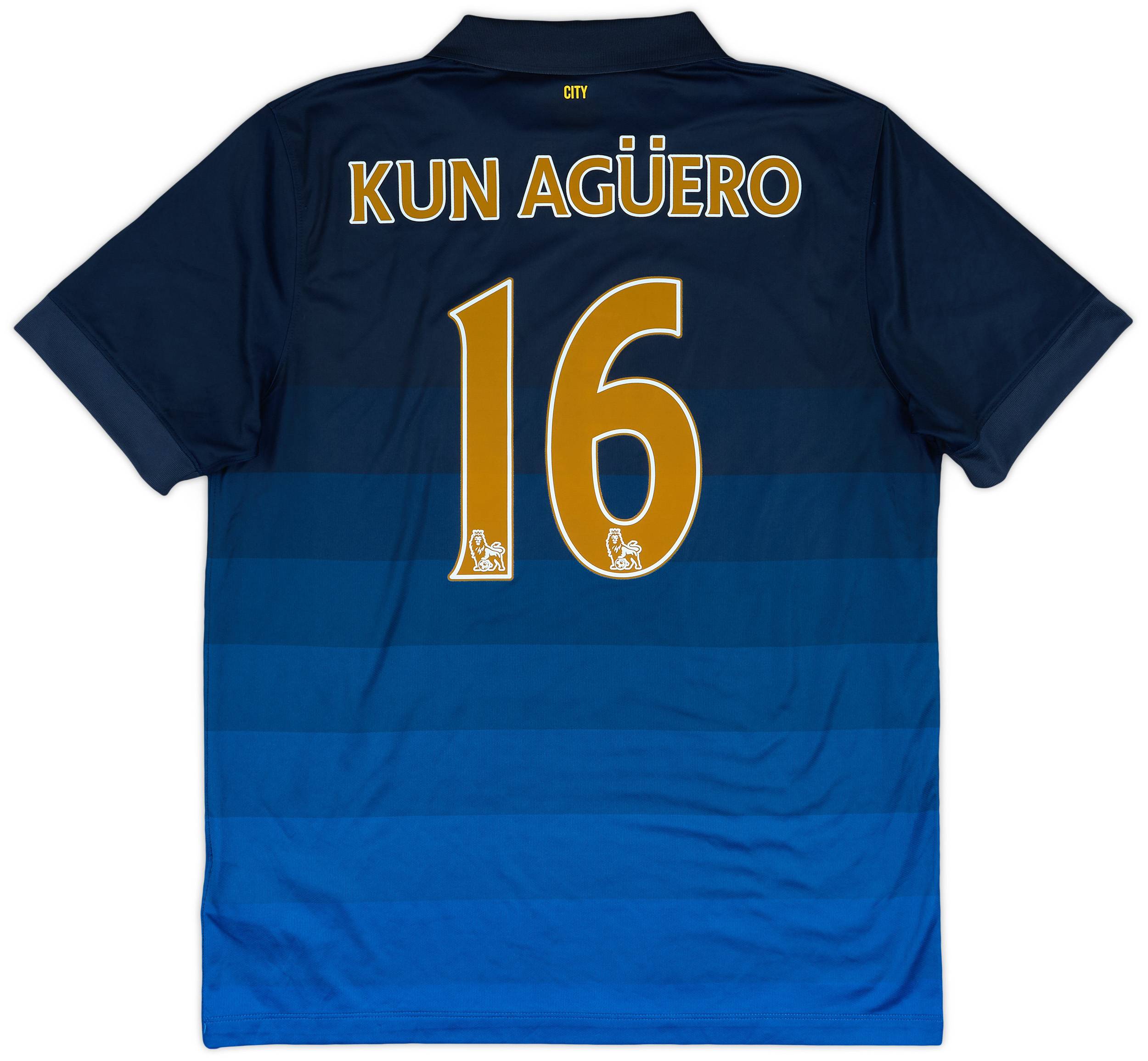 マンチェスター・シティ KUN AGÜERO 16 シャツ M 2013/14 Manchester City Home Jersey #16 Kun Aguero XL Nike