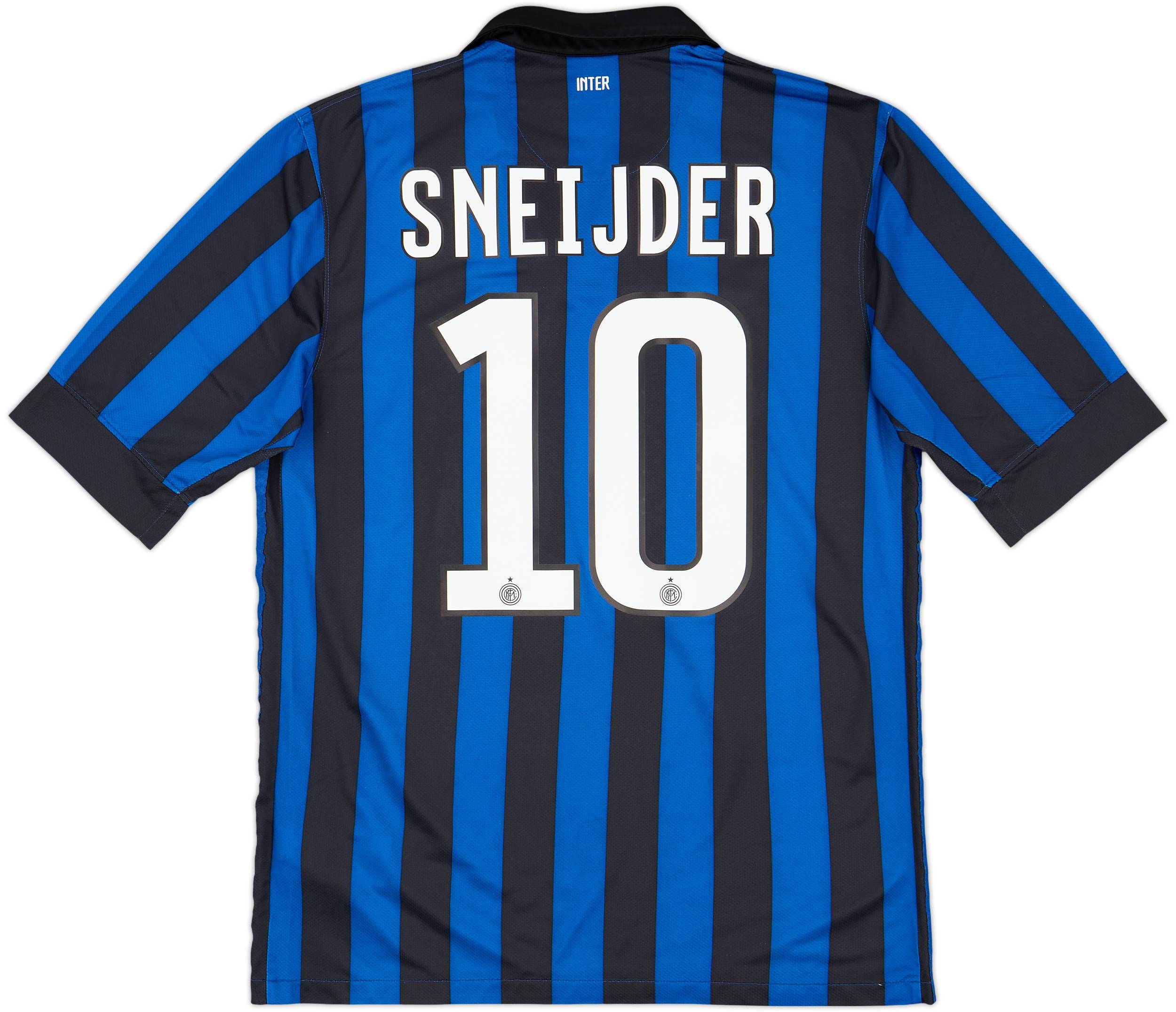 正規10-11 NIKE インテルミラノ M SNEIJDER#10 2011-12 Inter Milan Home Shirt Sneijder #10 - 7/10 - (M)